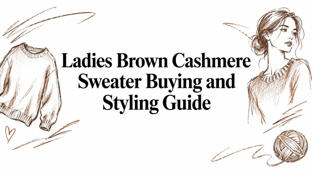 Ladies Brown Cashmere Sweater Buying and Styling Guide