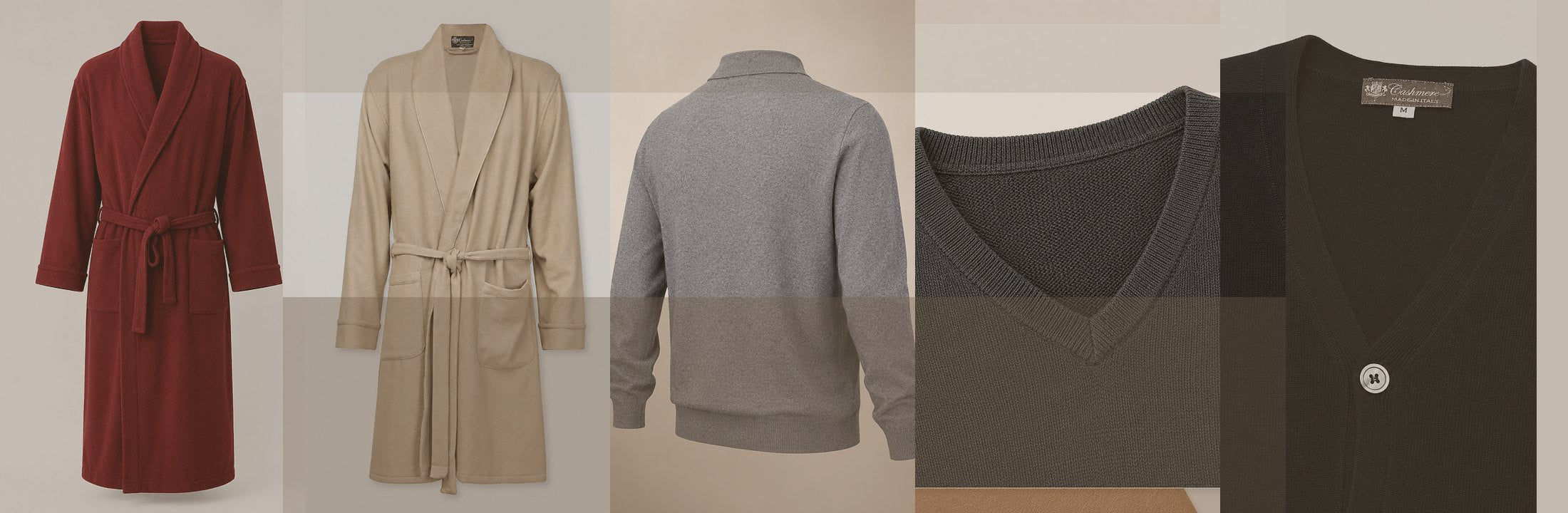 Men's Cashmere Clothing collection banner