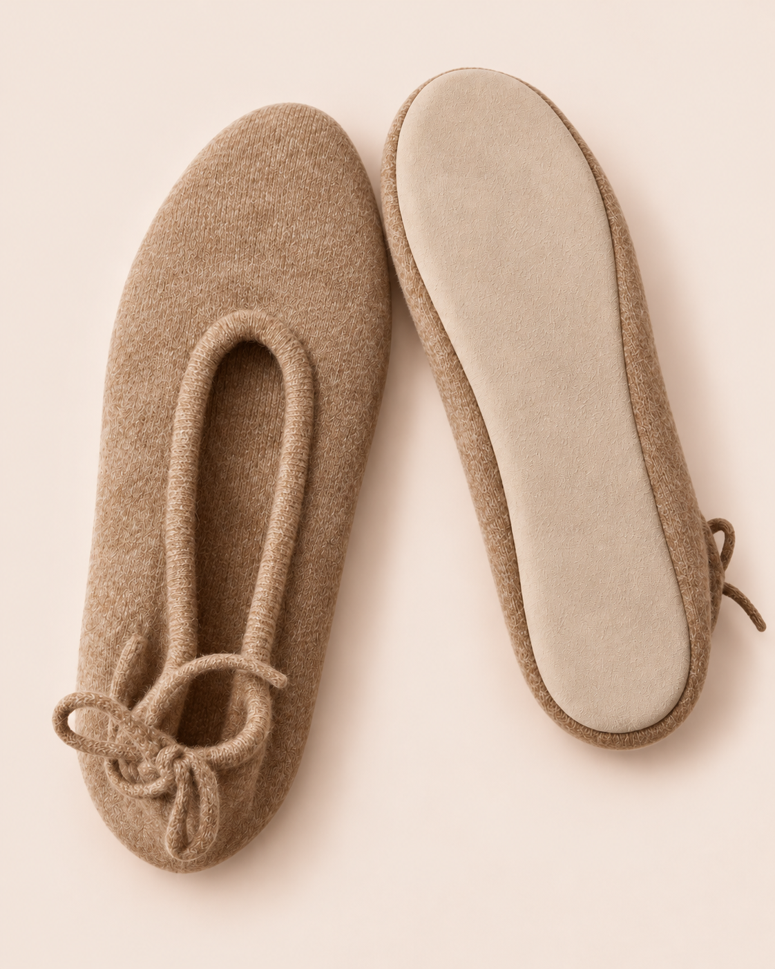 Pure Cashmere Closed Slippers