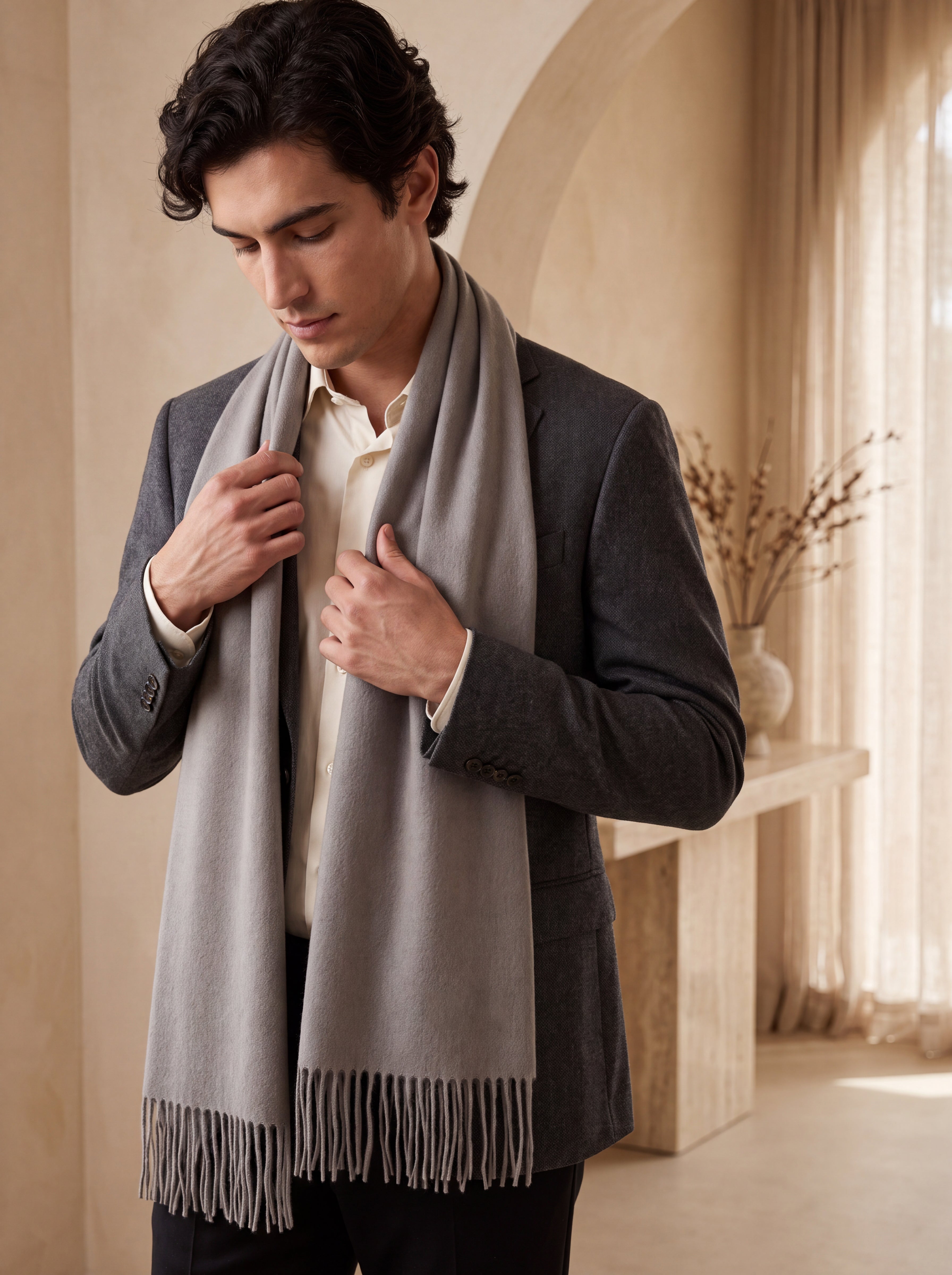 Pure Cashmere Unisex Scarf