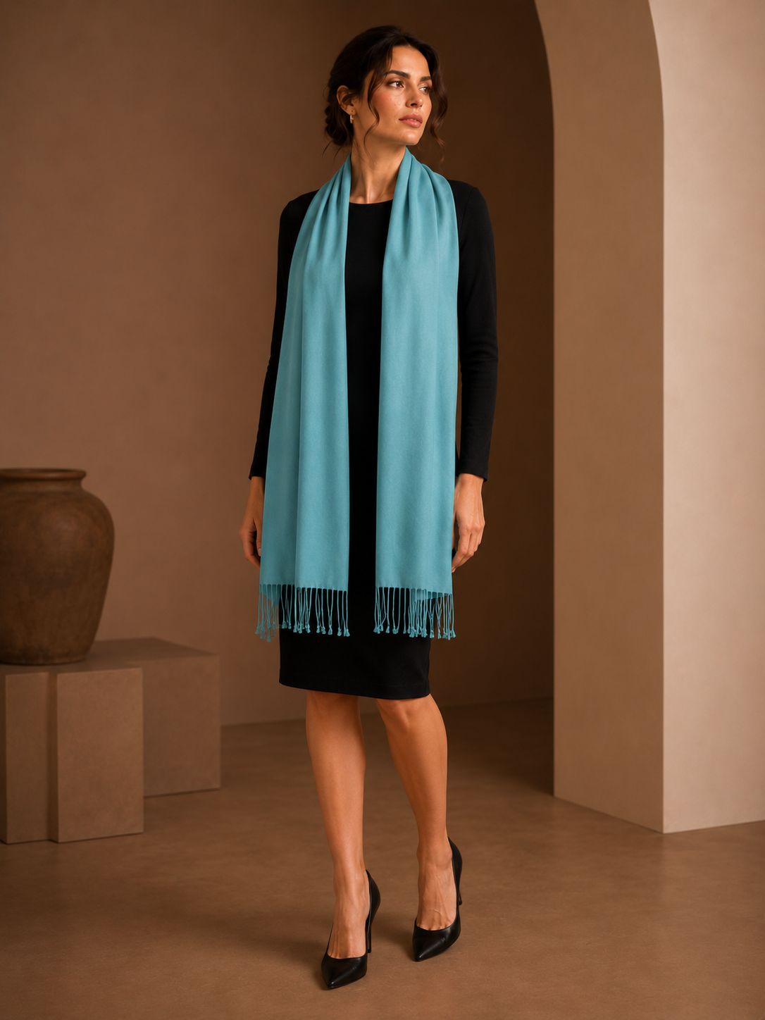 Pashmina and Silk Wrap