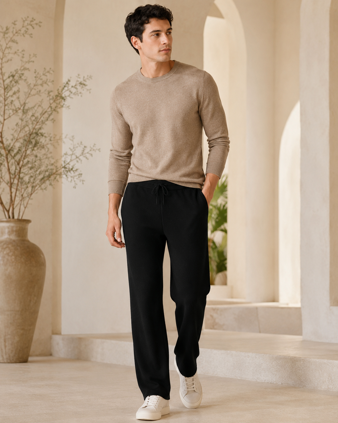Unisex Trousers in Pure Cashmere