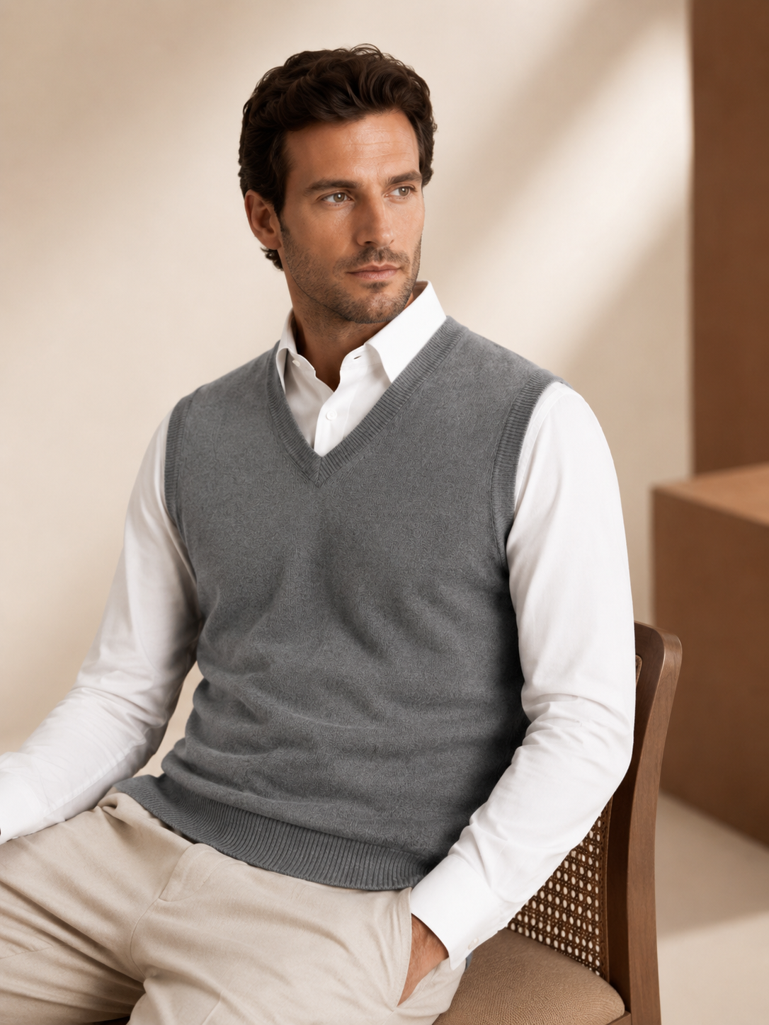 Men's Cashmere Vest