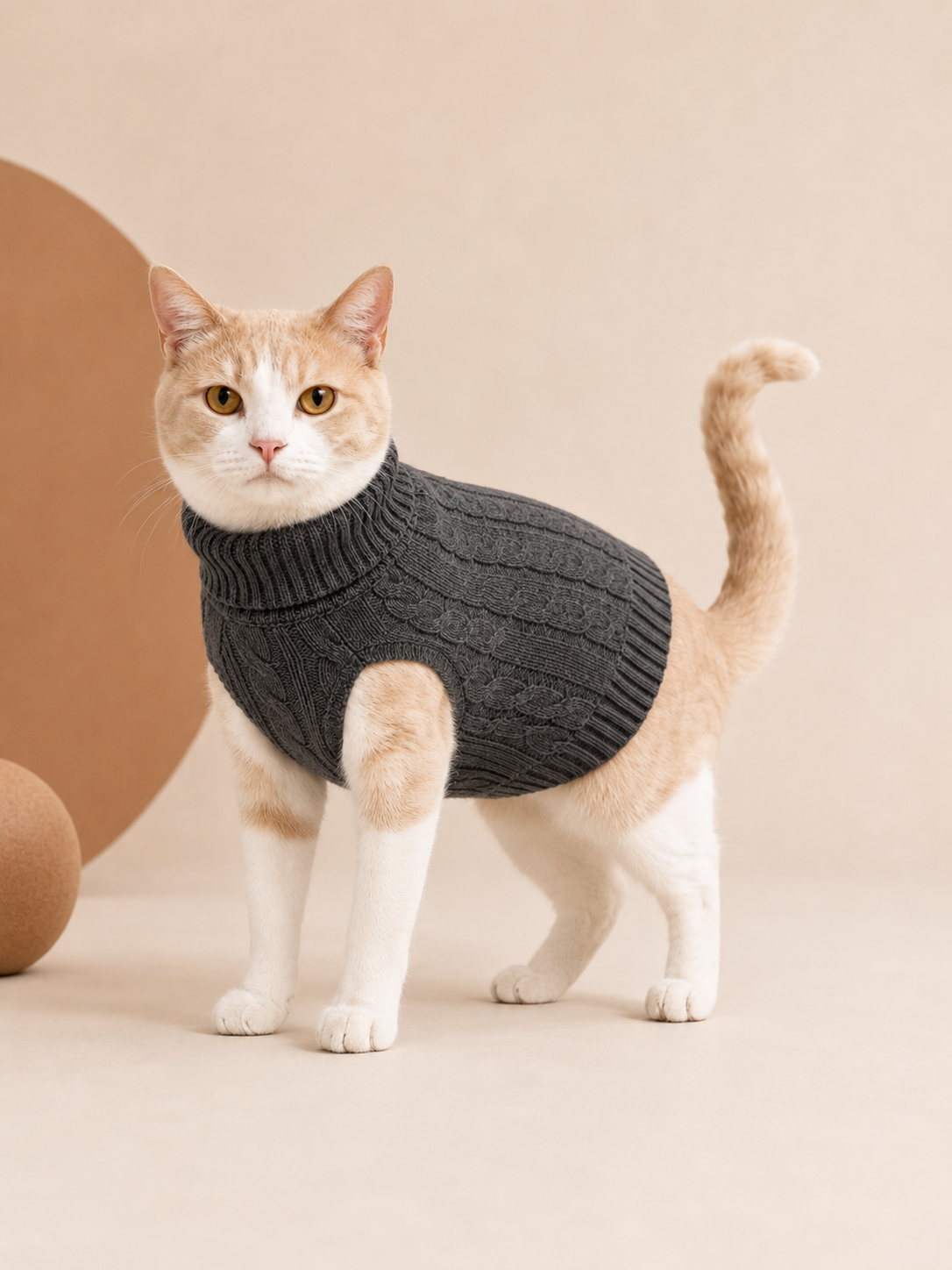 Sleeveless Cashmere Pet Sweater for Dogs & Cats