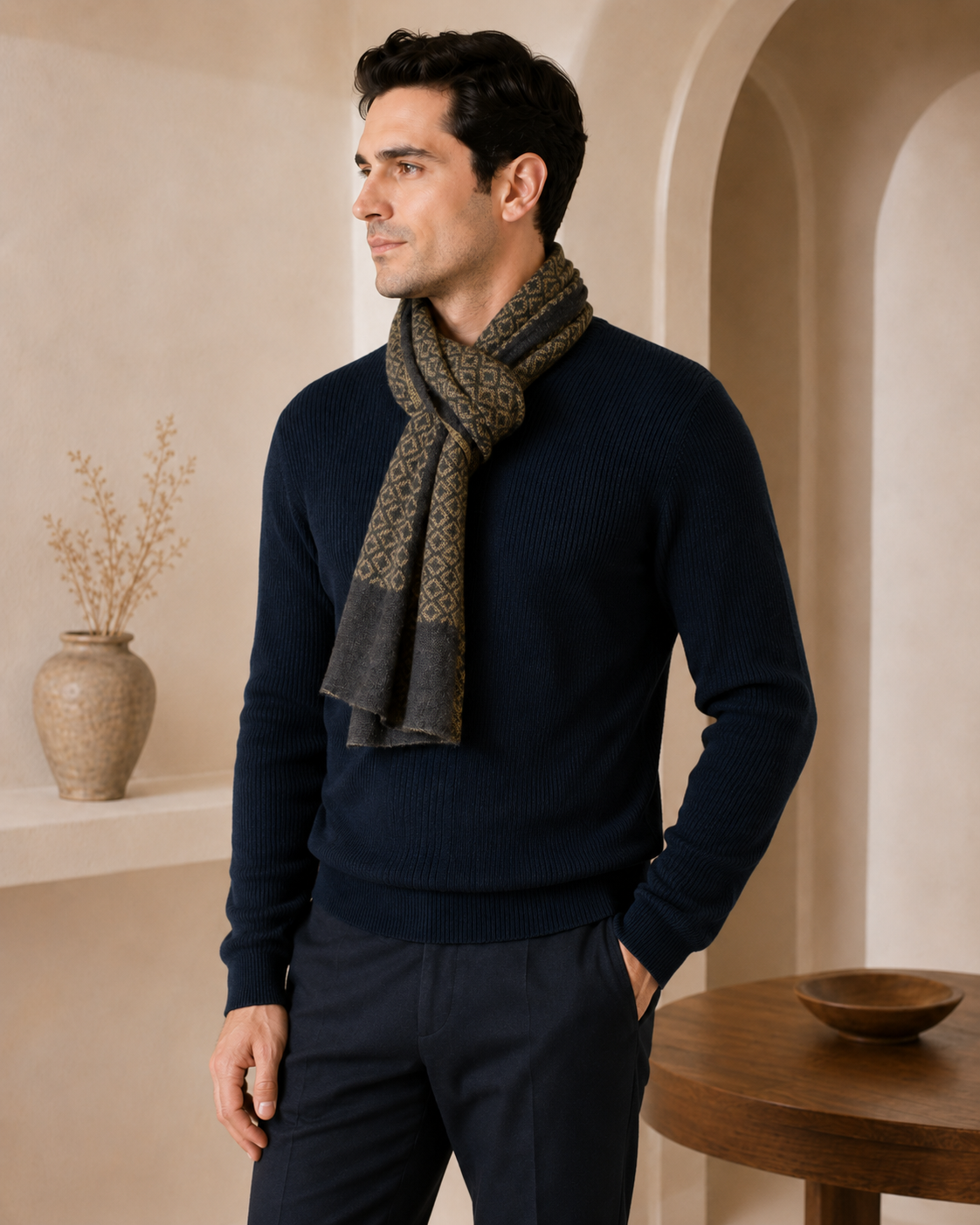 Pure Cashmere Diamond Scarf
