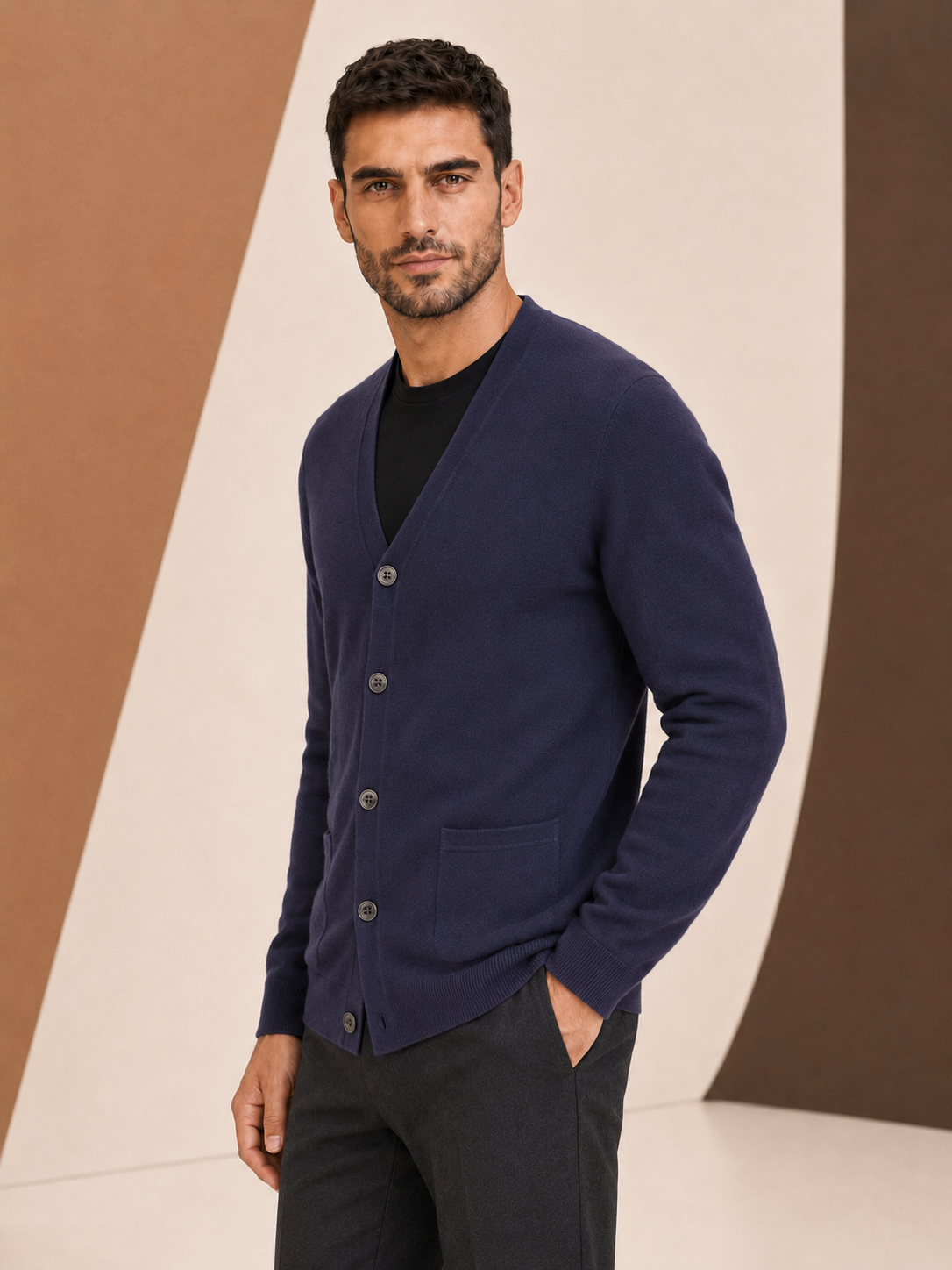 Men's Cashmere Cardigan