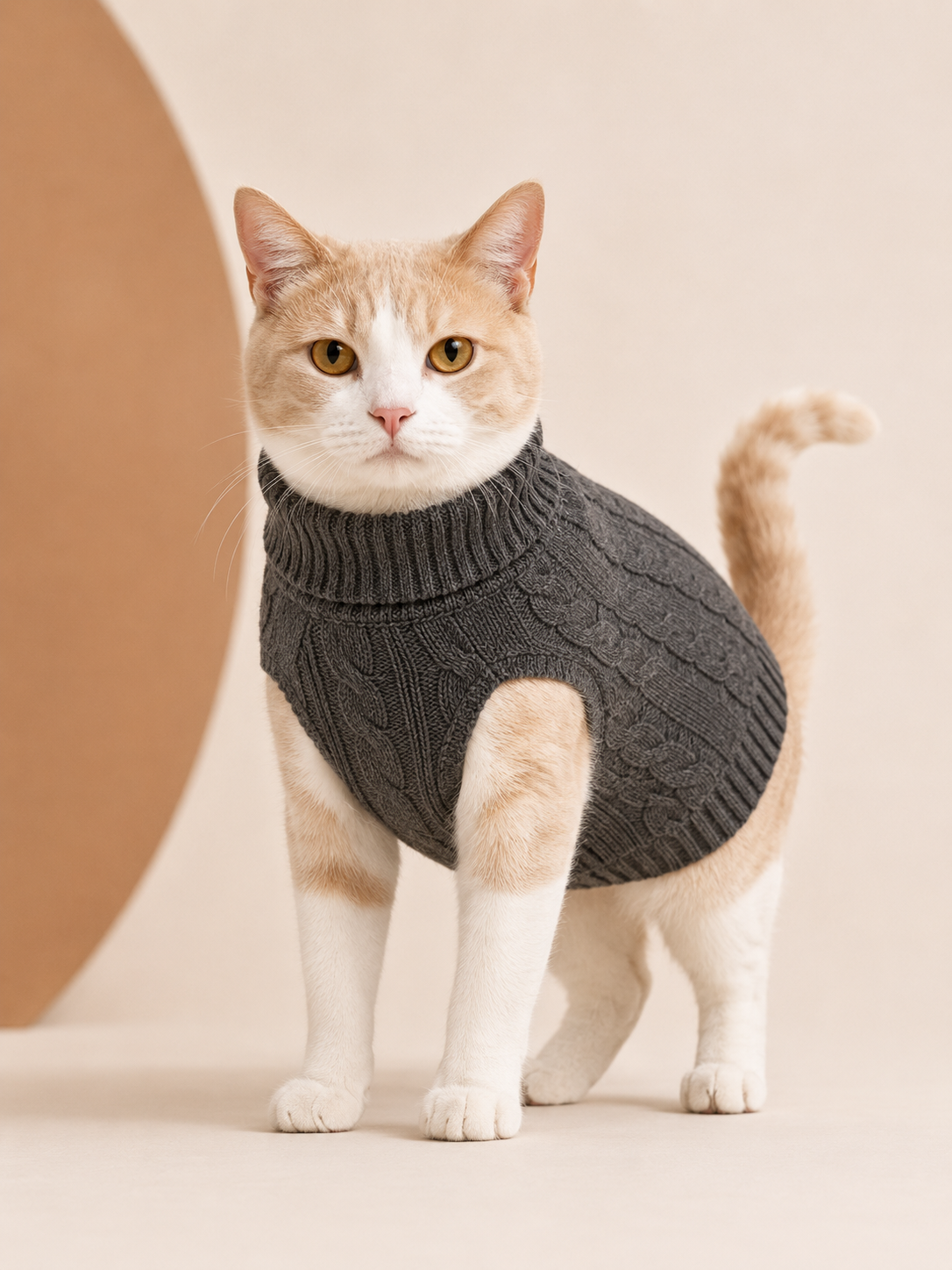 Sleeveless Cashmere Pet Sweater for Dogs & Cats