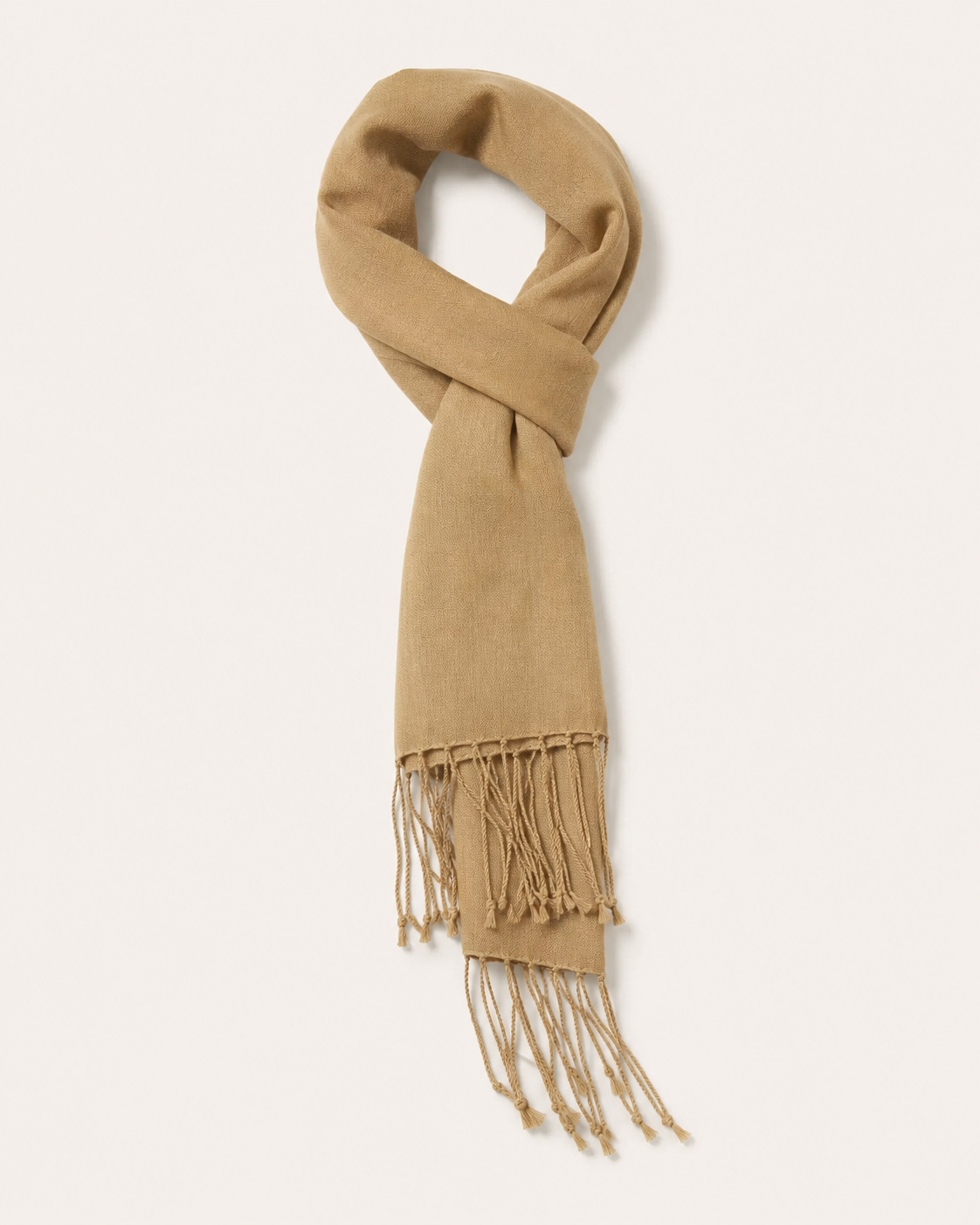 Cashmere and Silk Scarf - Camel