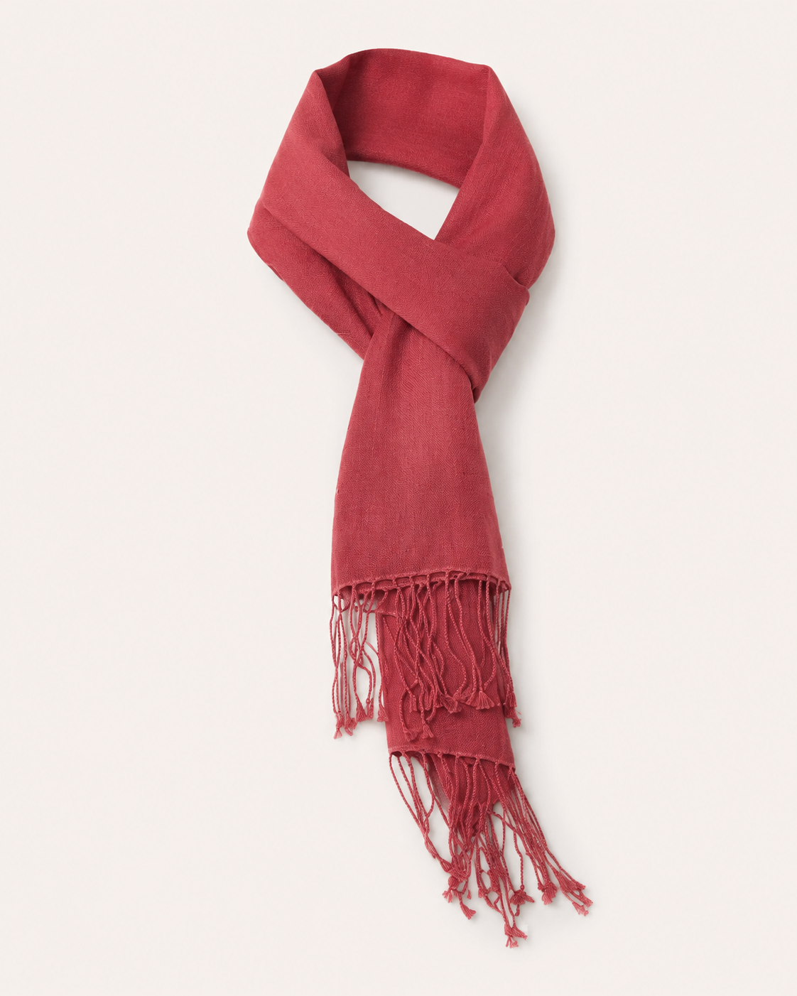 Cashmere and Silk Scarf - Crimson