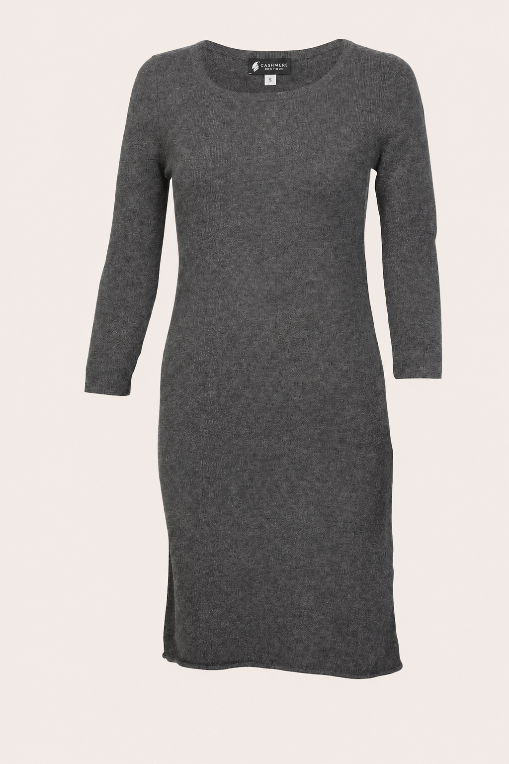 Pure Cashmere Dress - charcoal
