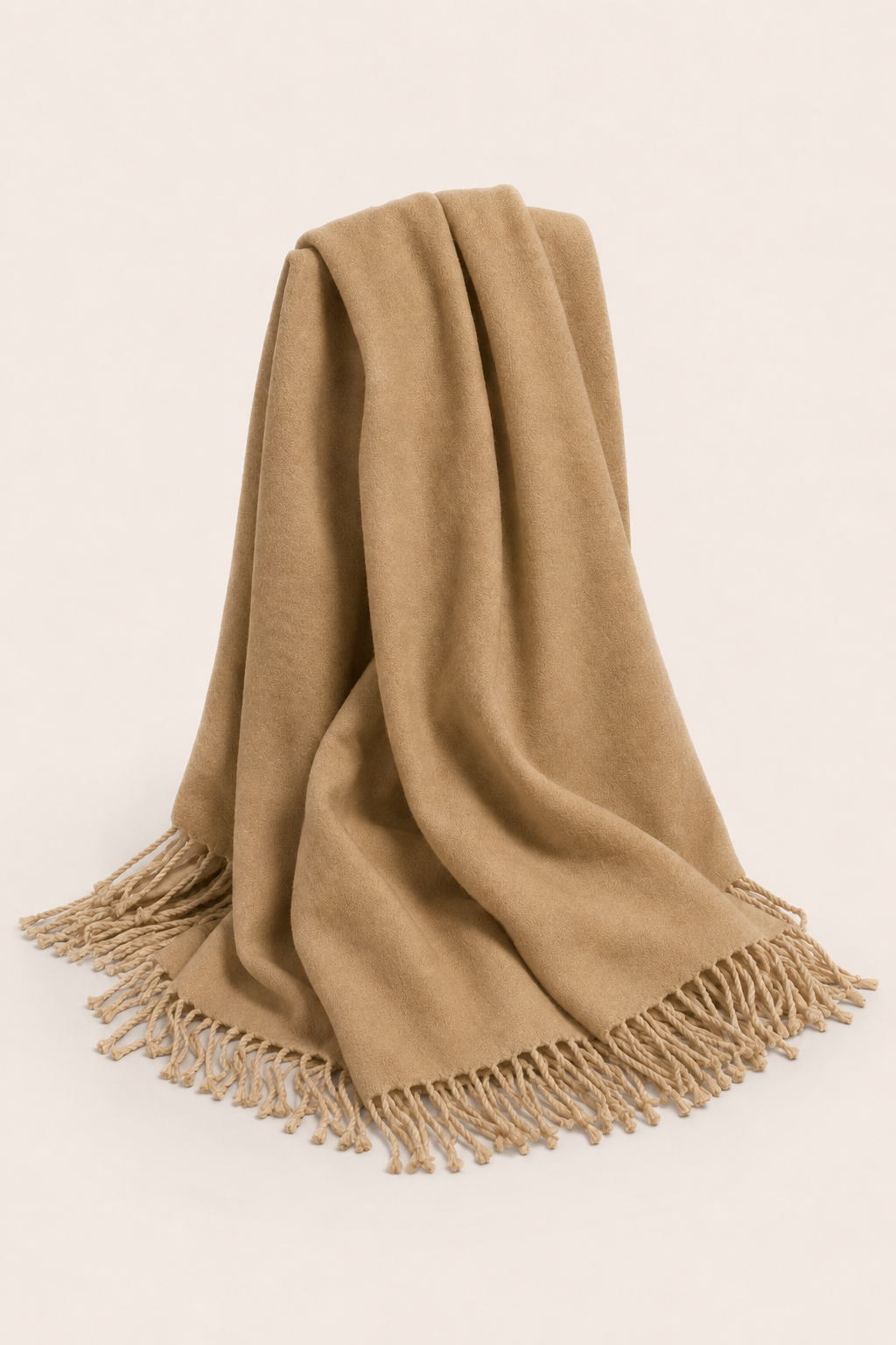 Pure Cashmere Throw (60" x 80") - Camel