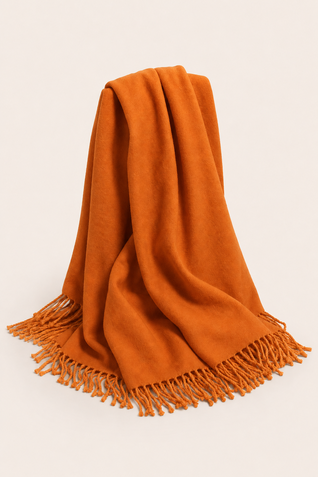 Pure Cashmere Throw (60" x 80") - Burnt Orange