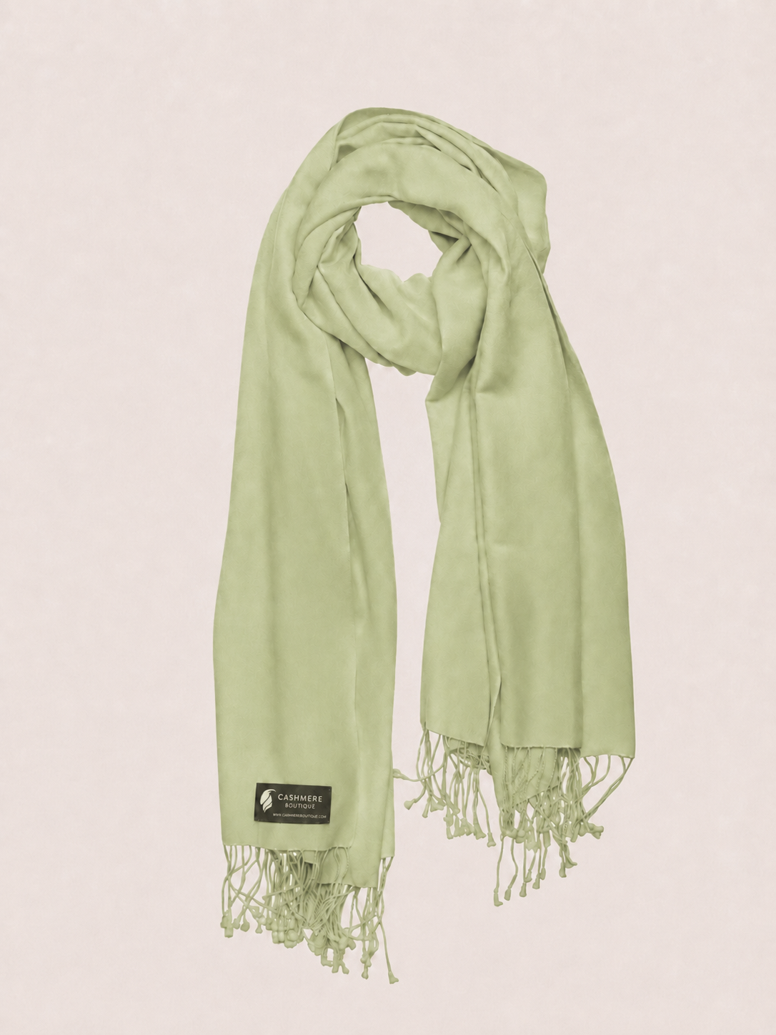 Pashmina and Silk Wrap - Sage Green