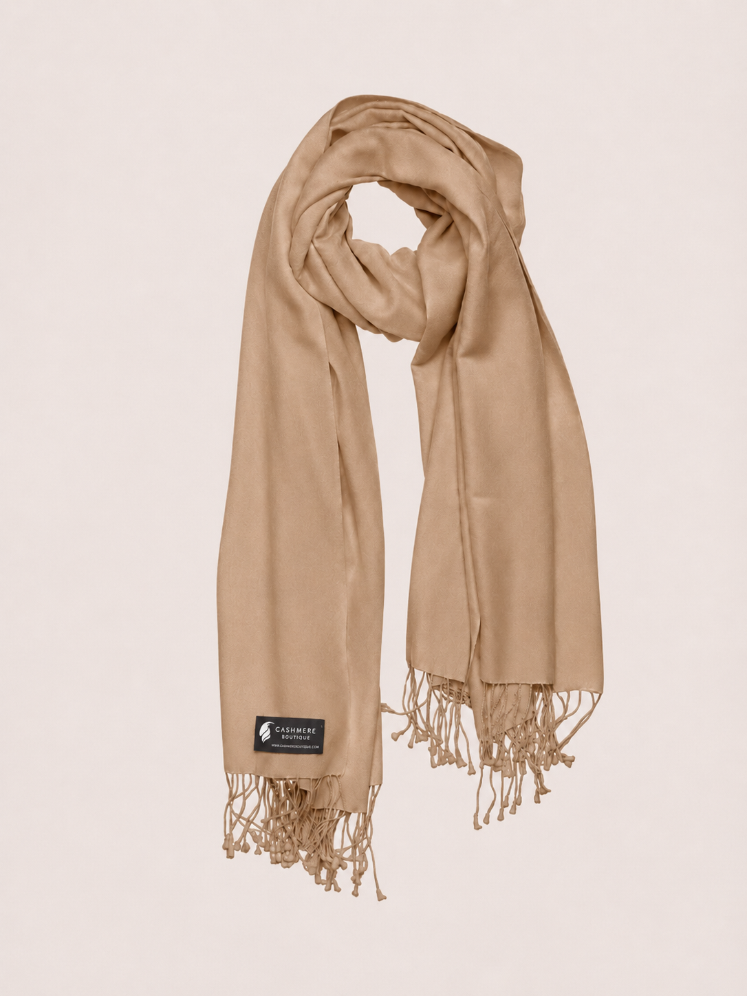 Pashmina and Silk Wrap - Canvas