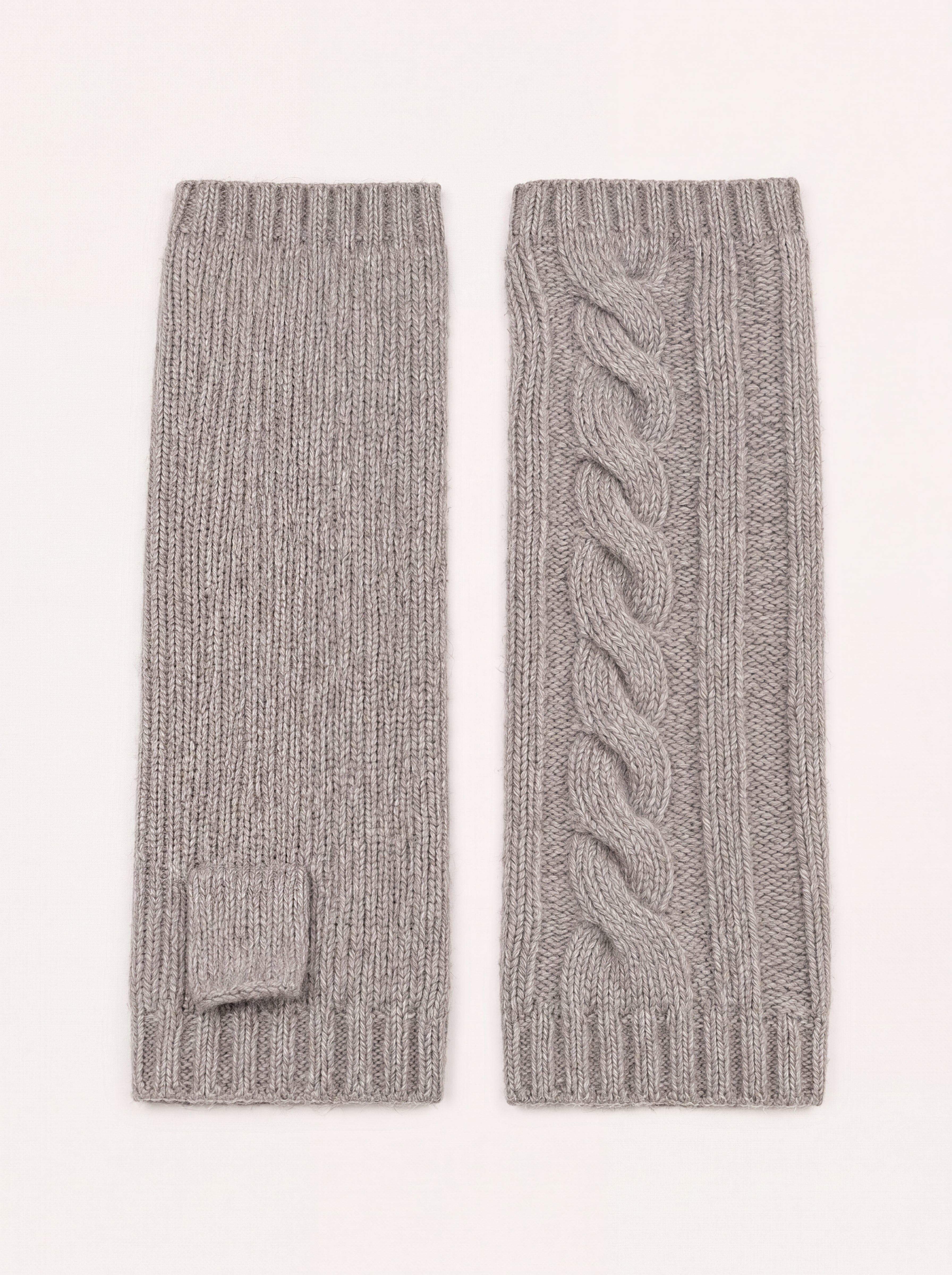 Pure Cashmere Wristlet - Charcoal