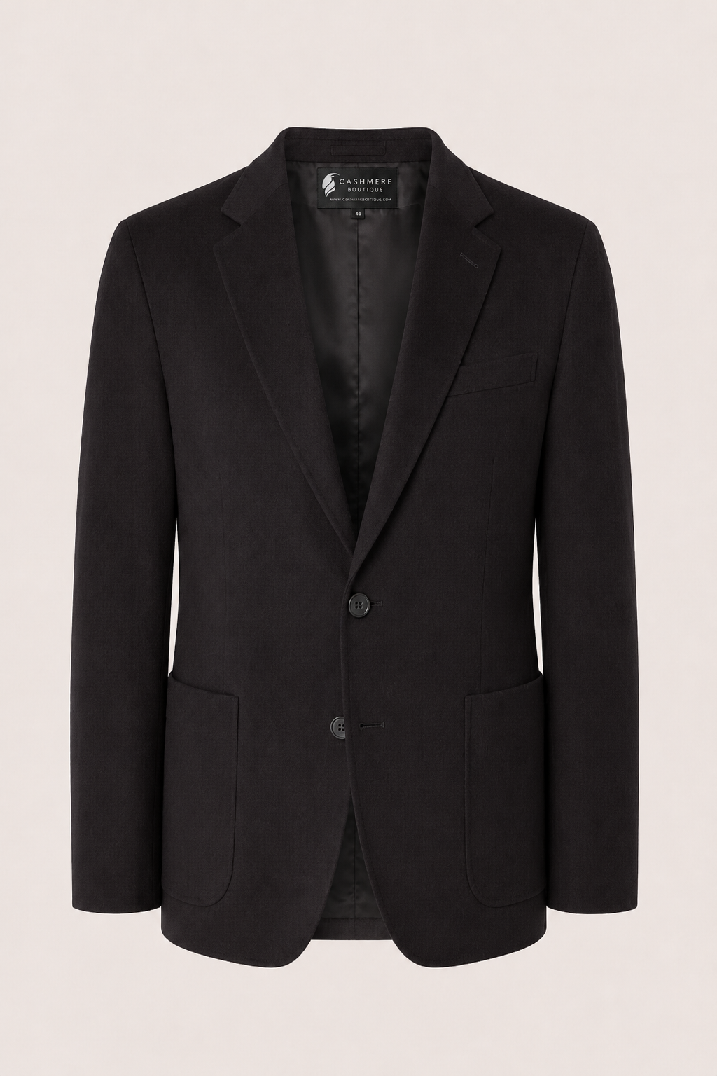 Cashmere Sport Coat for Men - Black