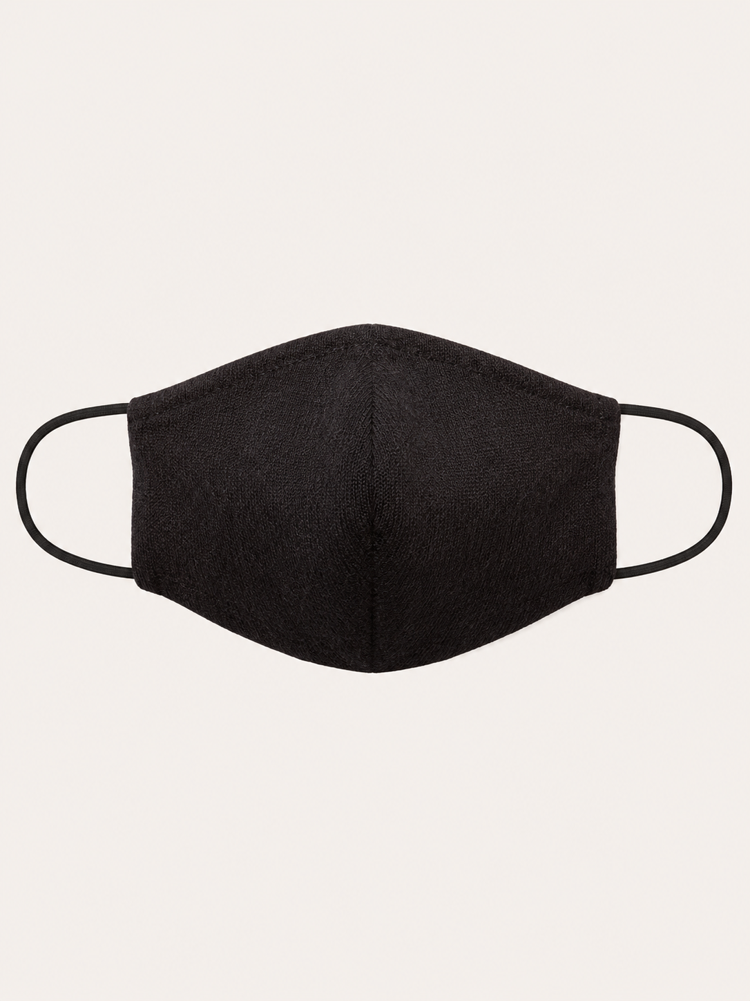 Cashmere Face Mask in Black