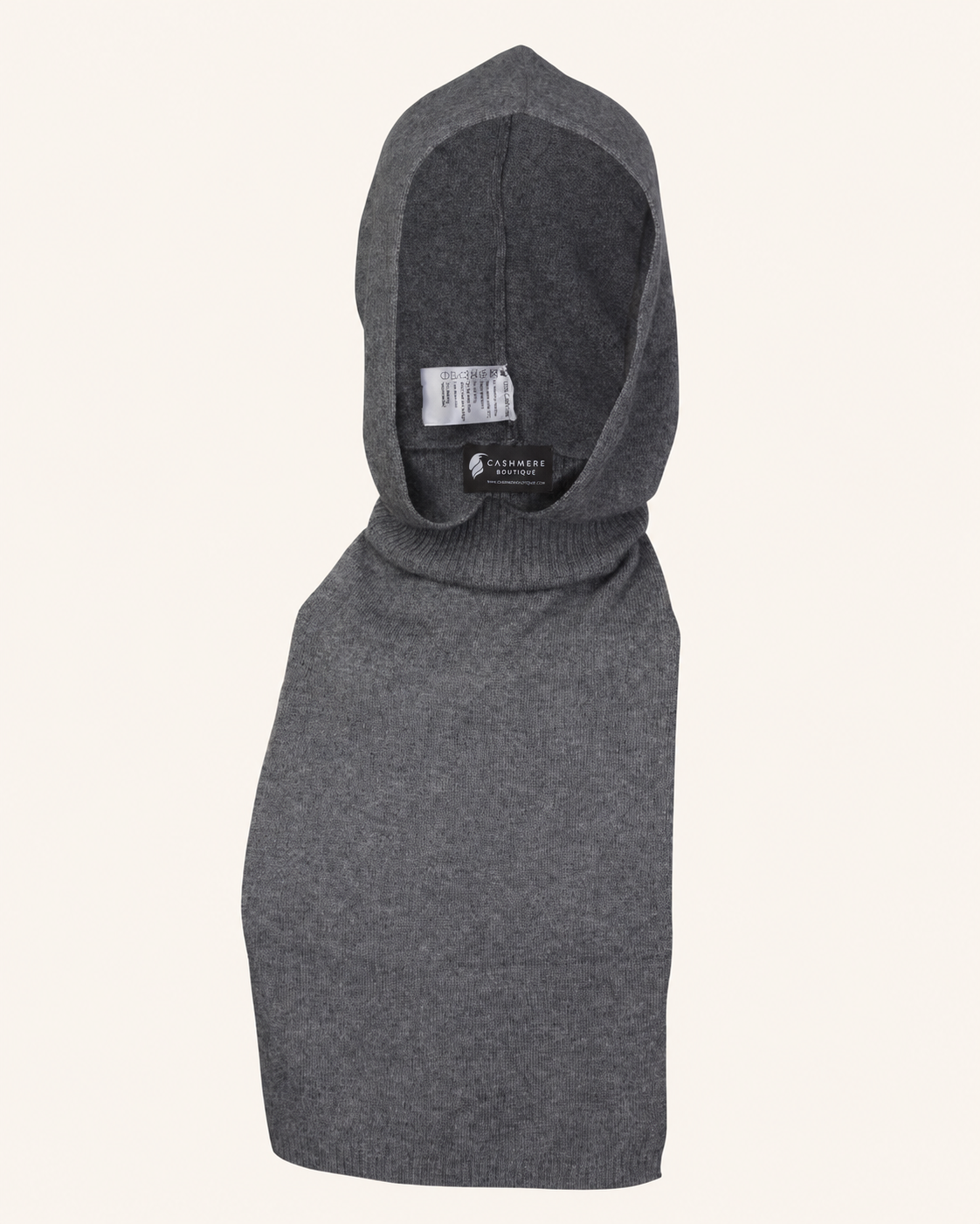 Pure Cashmere Snood - Charcoal