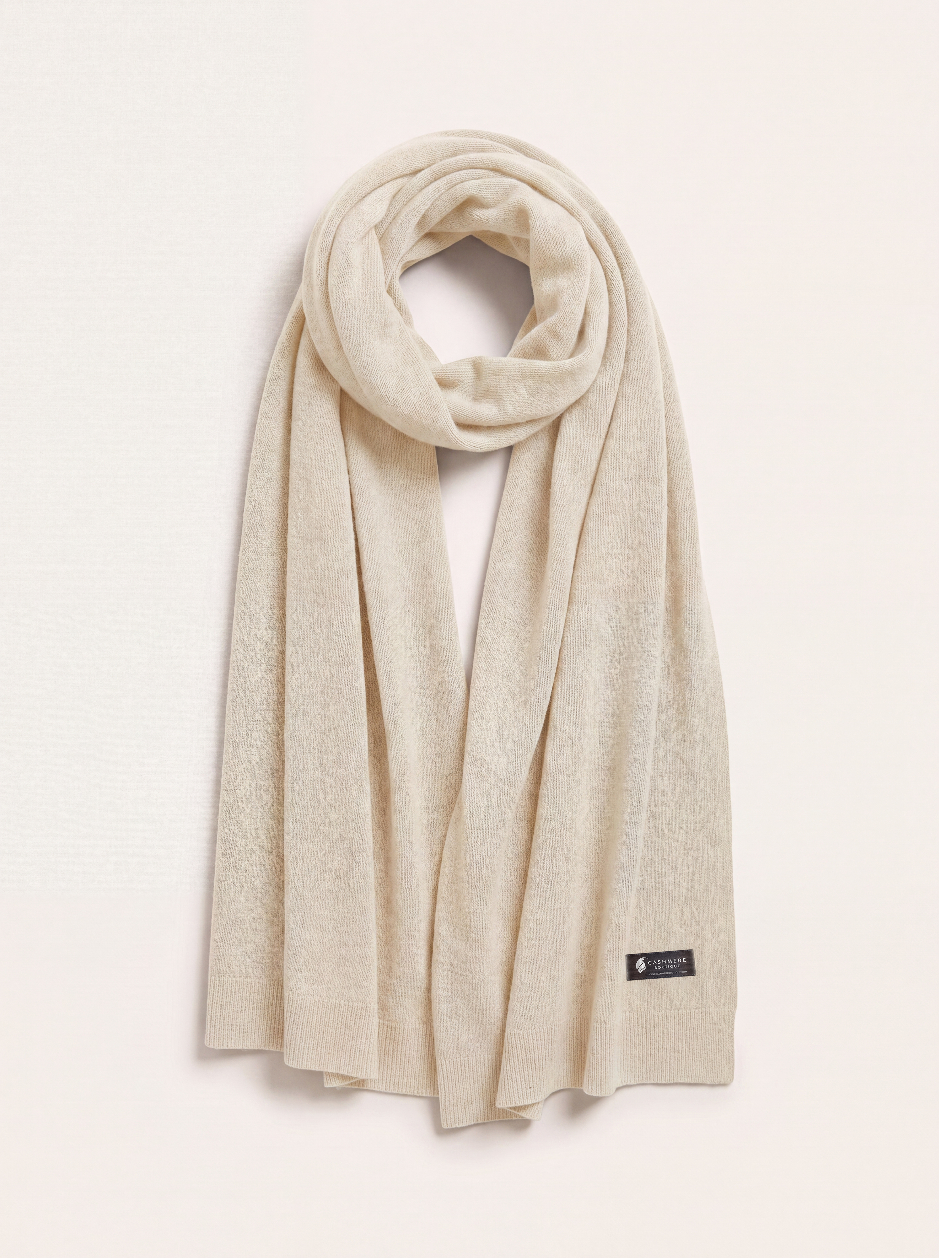 Pure Cashmere Travel Throw - Vanilla