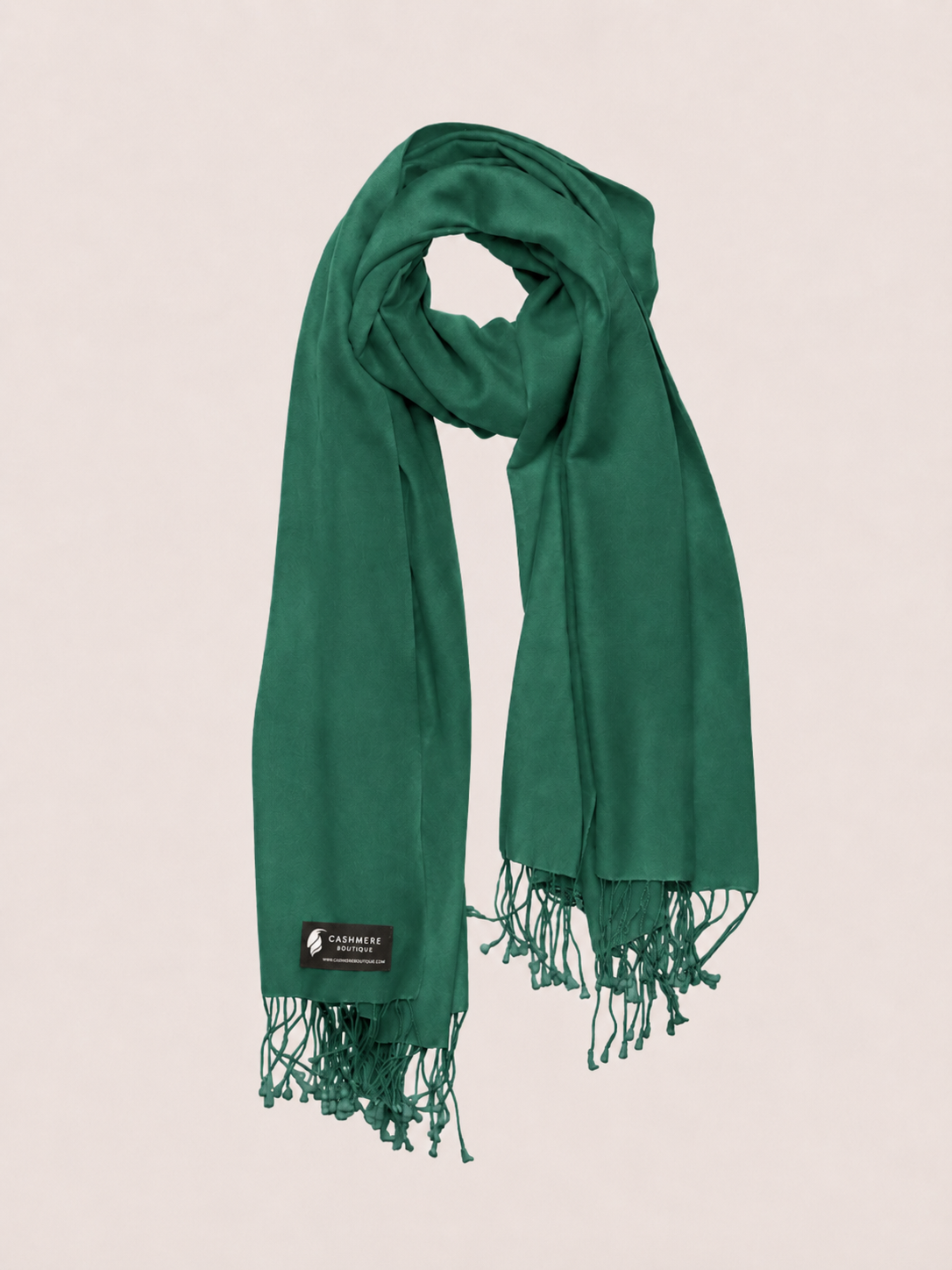 Pashmina and Silk Wrap - Bottle Green