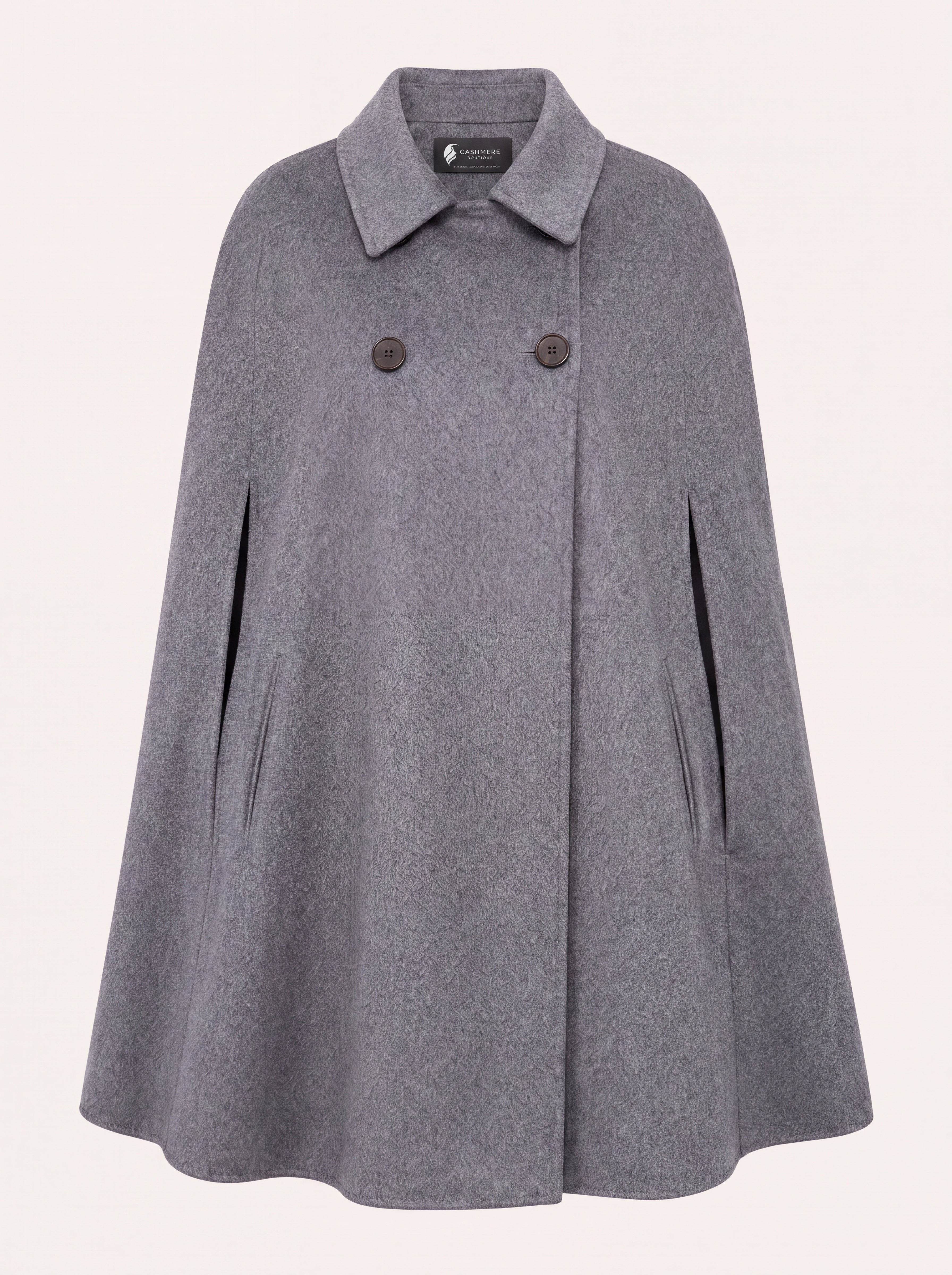 Pure Cashmere Cape Style Coat