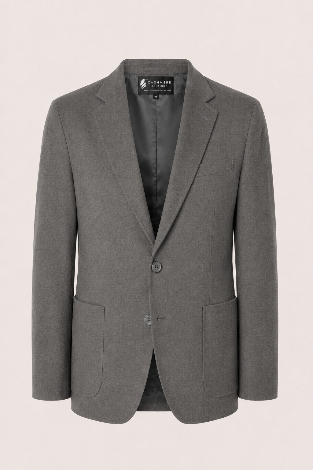 Cashmere Sport Coat for Men - Charcoal