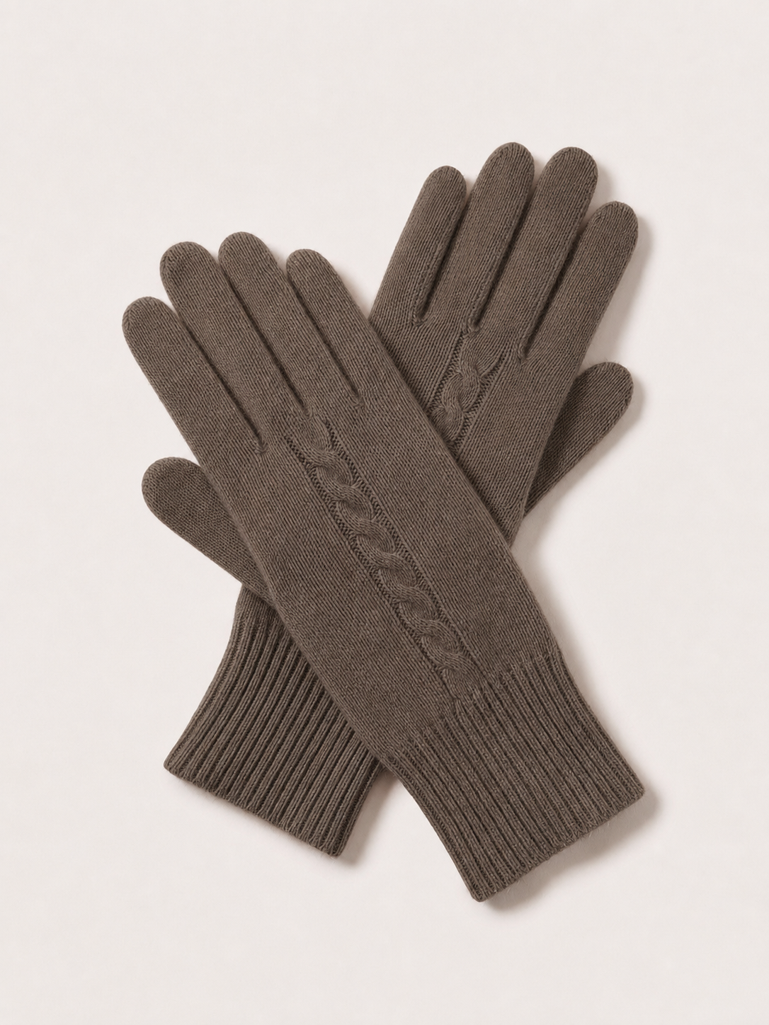 Pure Cashmere Unisex Gloves - Espresso
