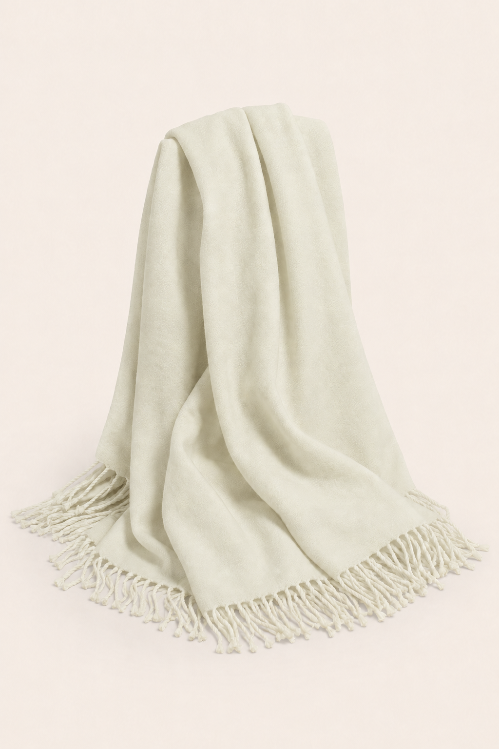 Pure Cashmere Throw (60" x 80") - Vanilla