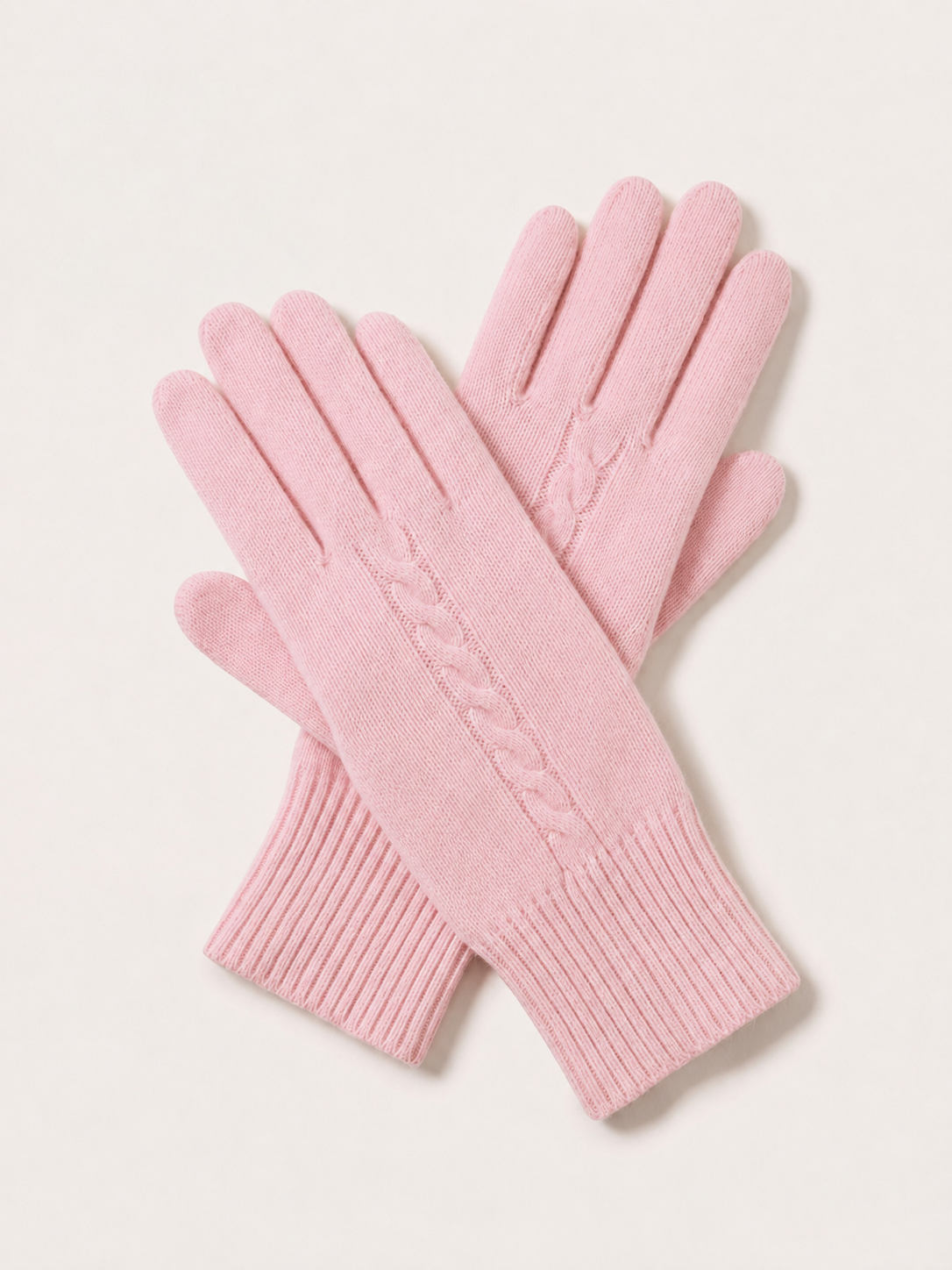 Pure Cashmere Unisex Gloves - Rose Petal Pink