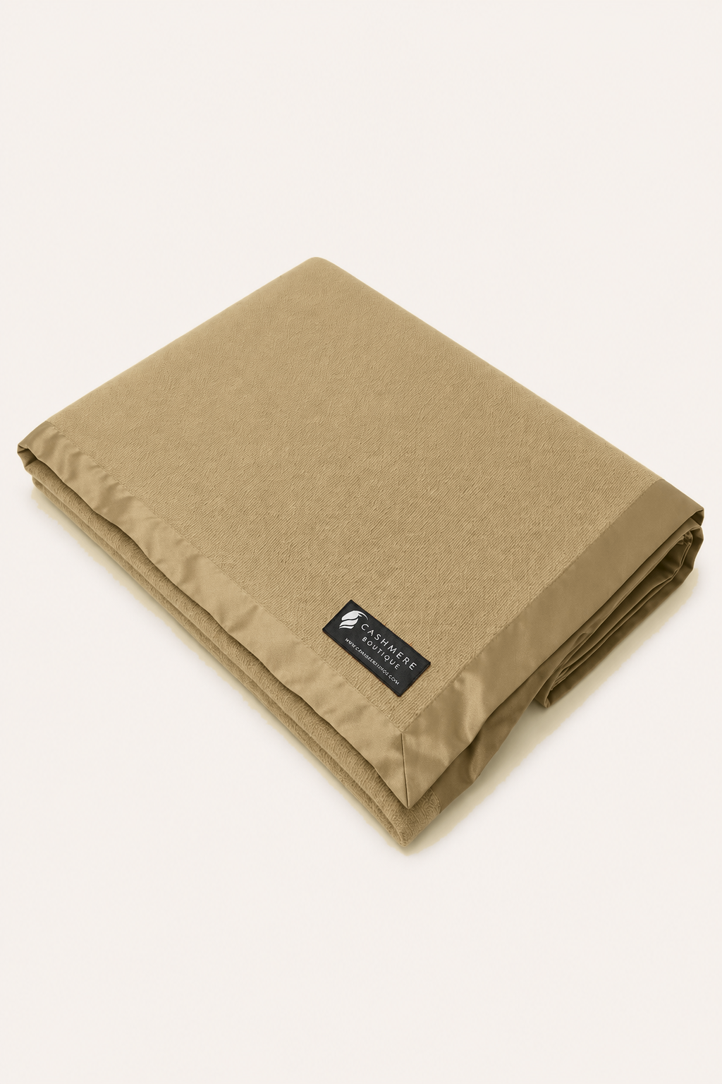 Pure Cashmere King Blanket in 4 Ply - Camel