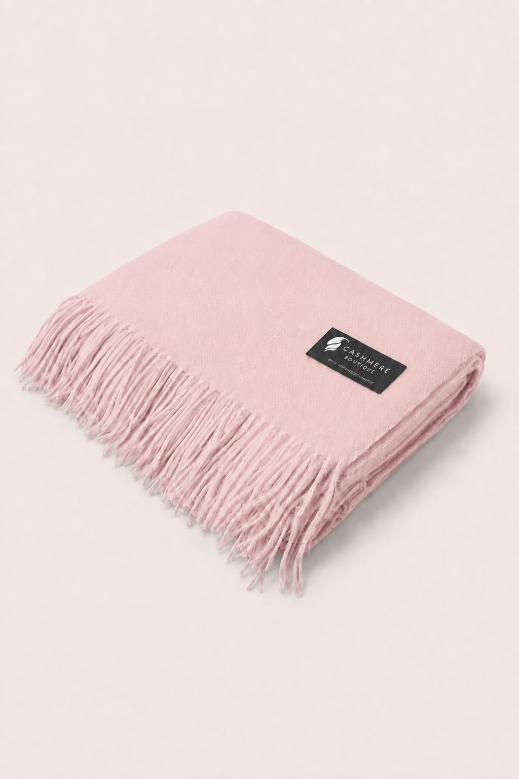 Pure Cashmere Throw (52" x 72") - Rose Petal Pink