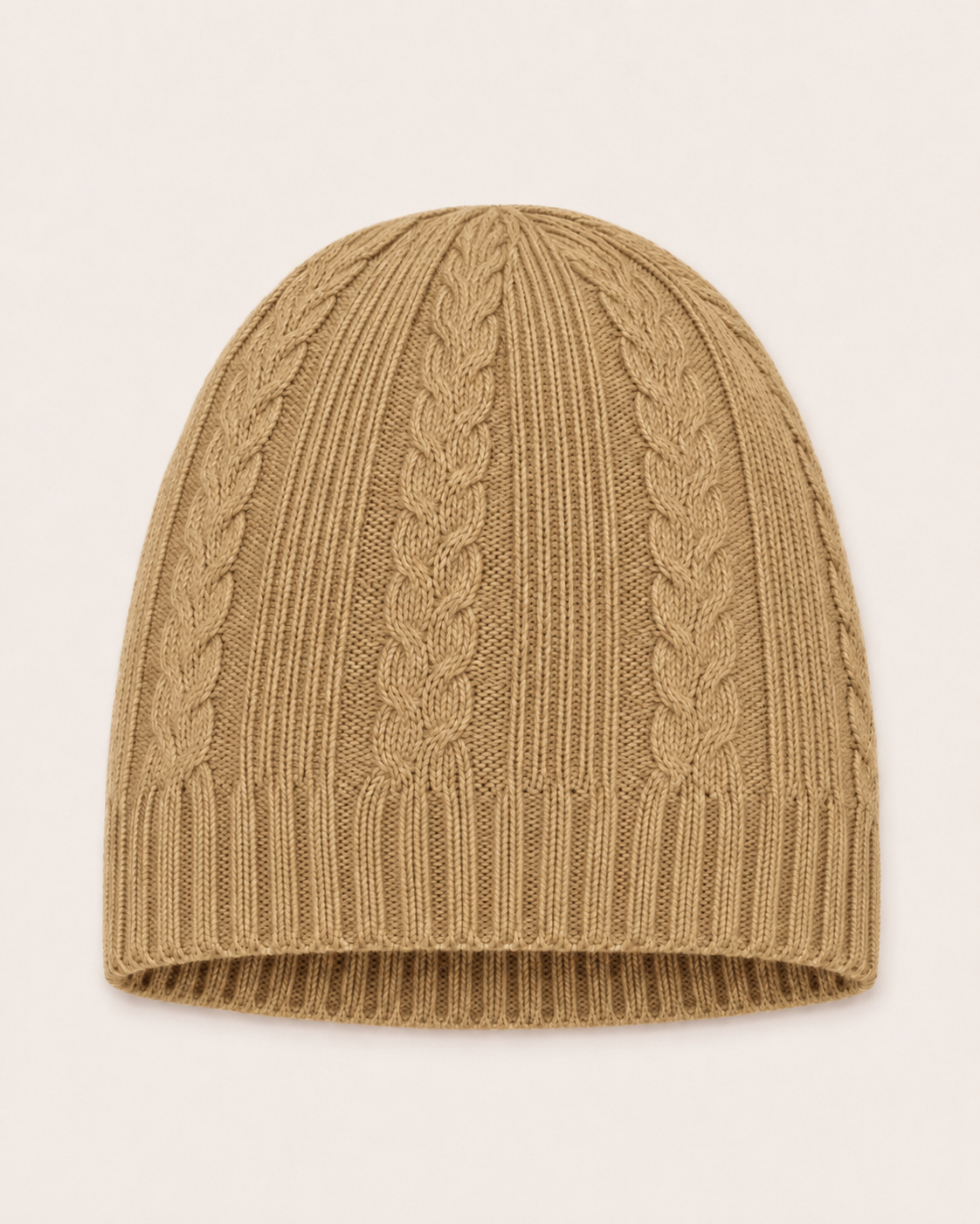Pure Cashmere Unisex Toque Hat - Camel