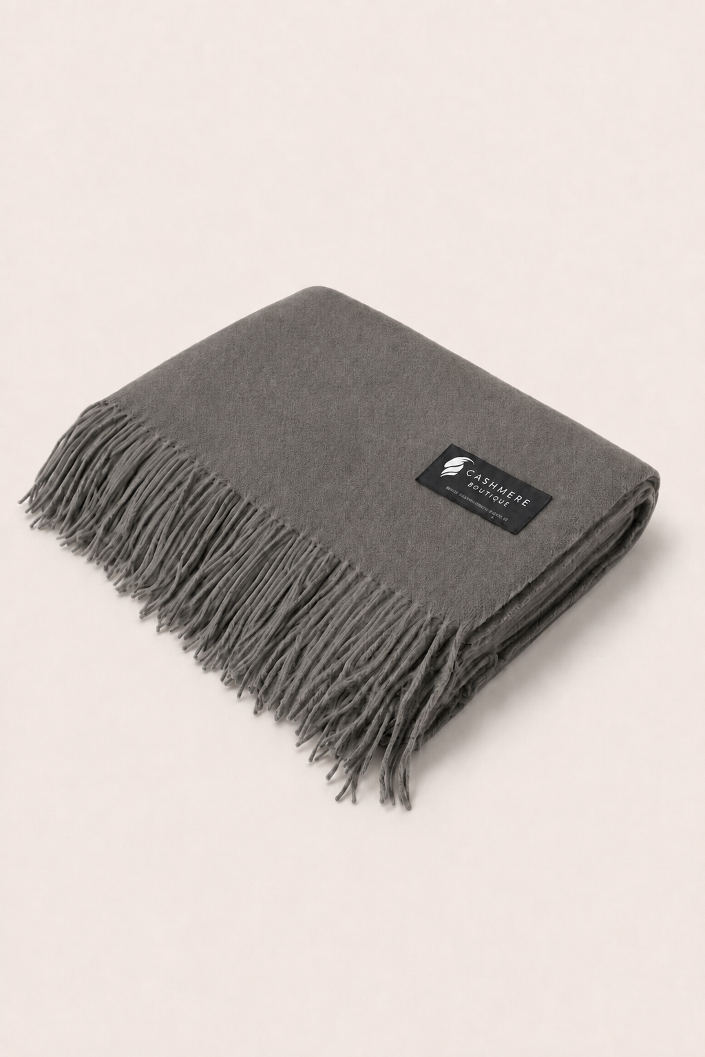 Pure Cashmere Throw (52" x 72") - Charcoal