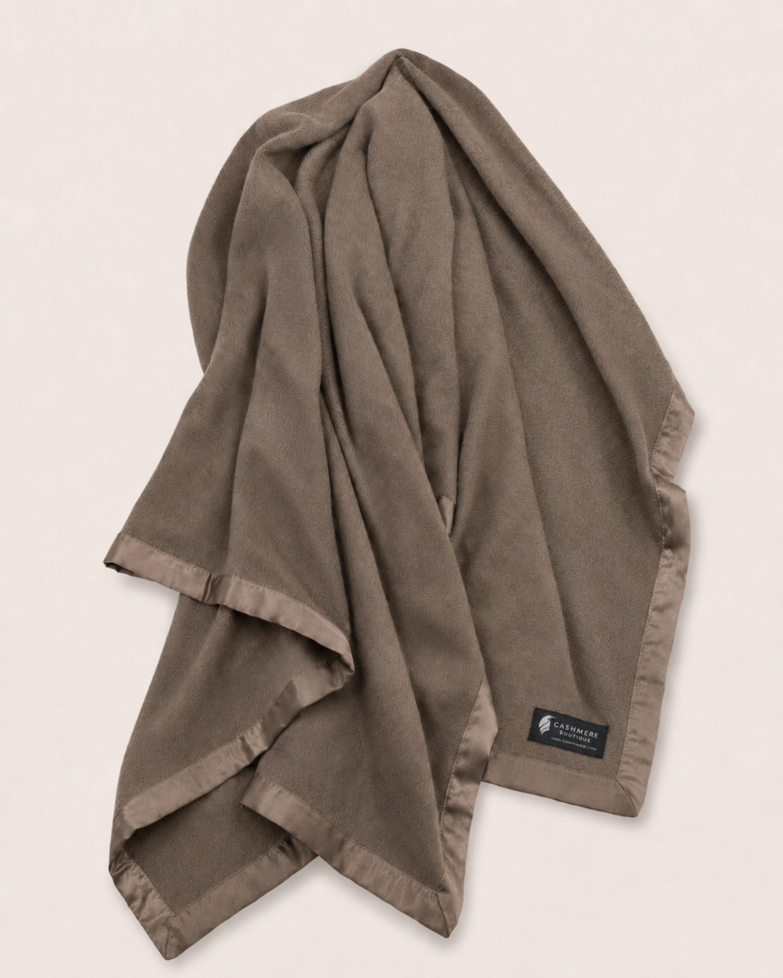 Pure Cashmere Twin Blanket in 4 Ply - Espresso