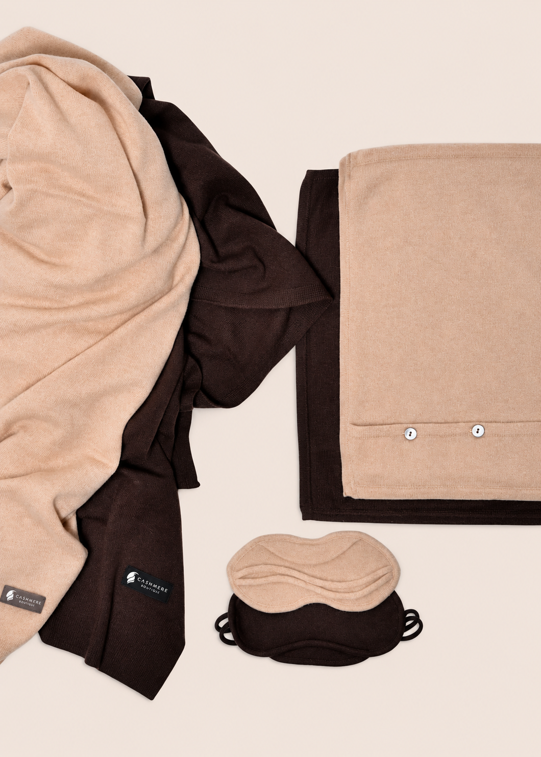 Cashmere Travel Throw Set