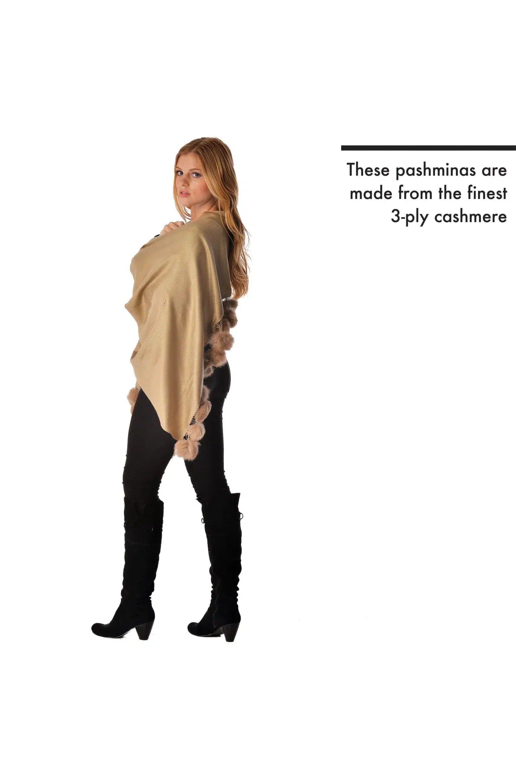 Cashmere Wrap with Fur Pompoms - Infographic 1 (1SjmjSbT3ANcyEGonantKOTAWS7iqoupX)