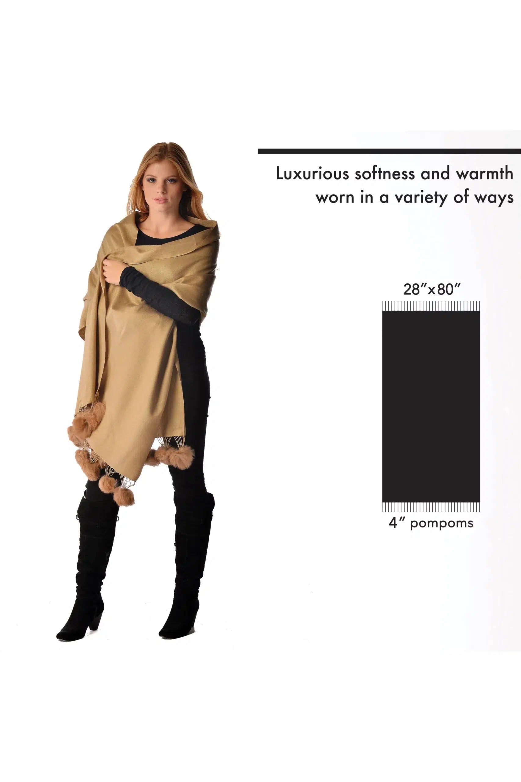 Cashmere Wrap with Fur Pompoms - Infographic 3 (18JW1H8slKdI3GFejkxTPfnnsPrOGPoDI)