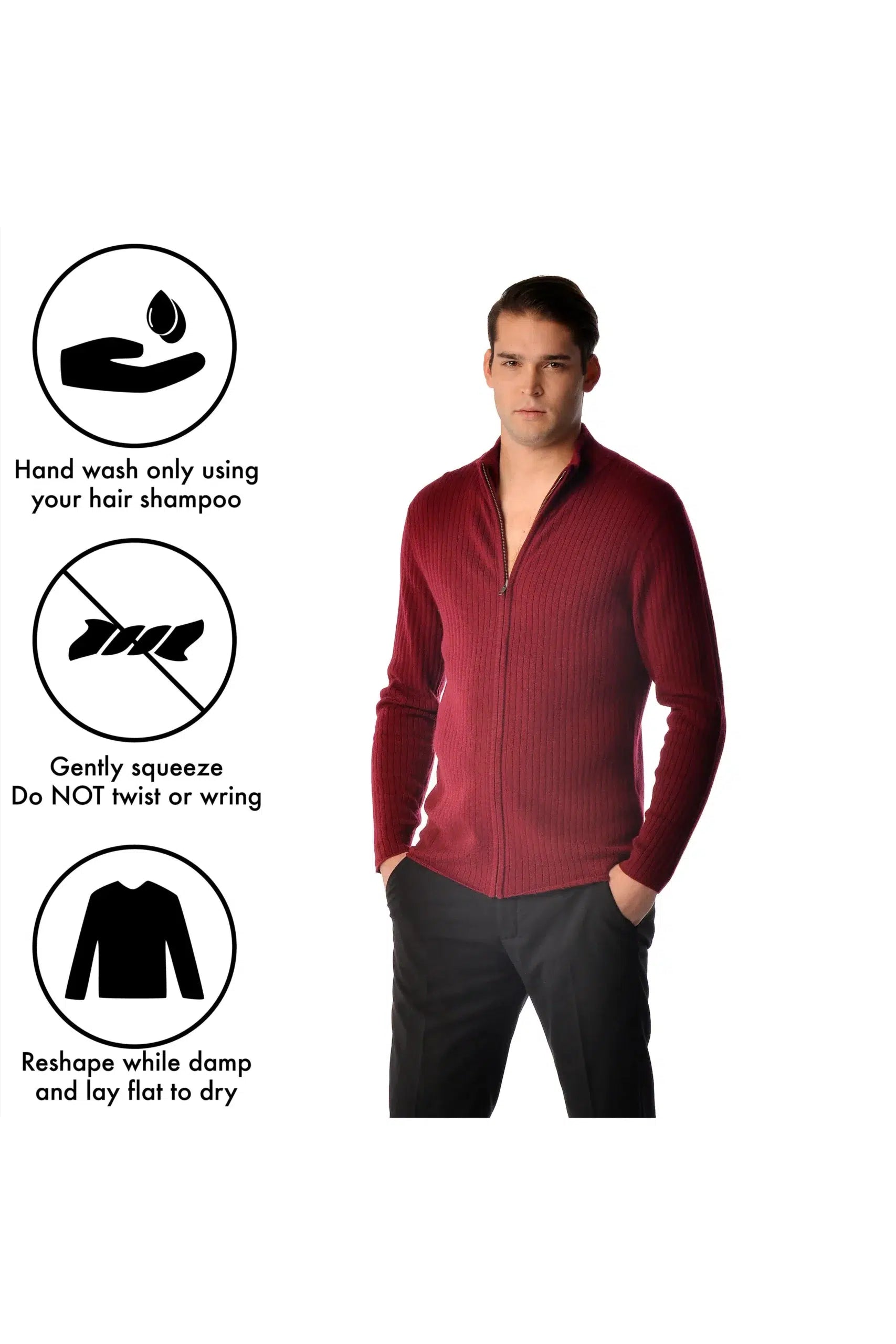 Men's Pure Cashmere Zip Cardigan Jacket - Infographic 1 (1-sTgOcQamhGD0jR7tPjOwdjogO9XZ4ig)