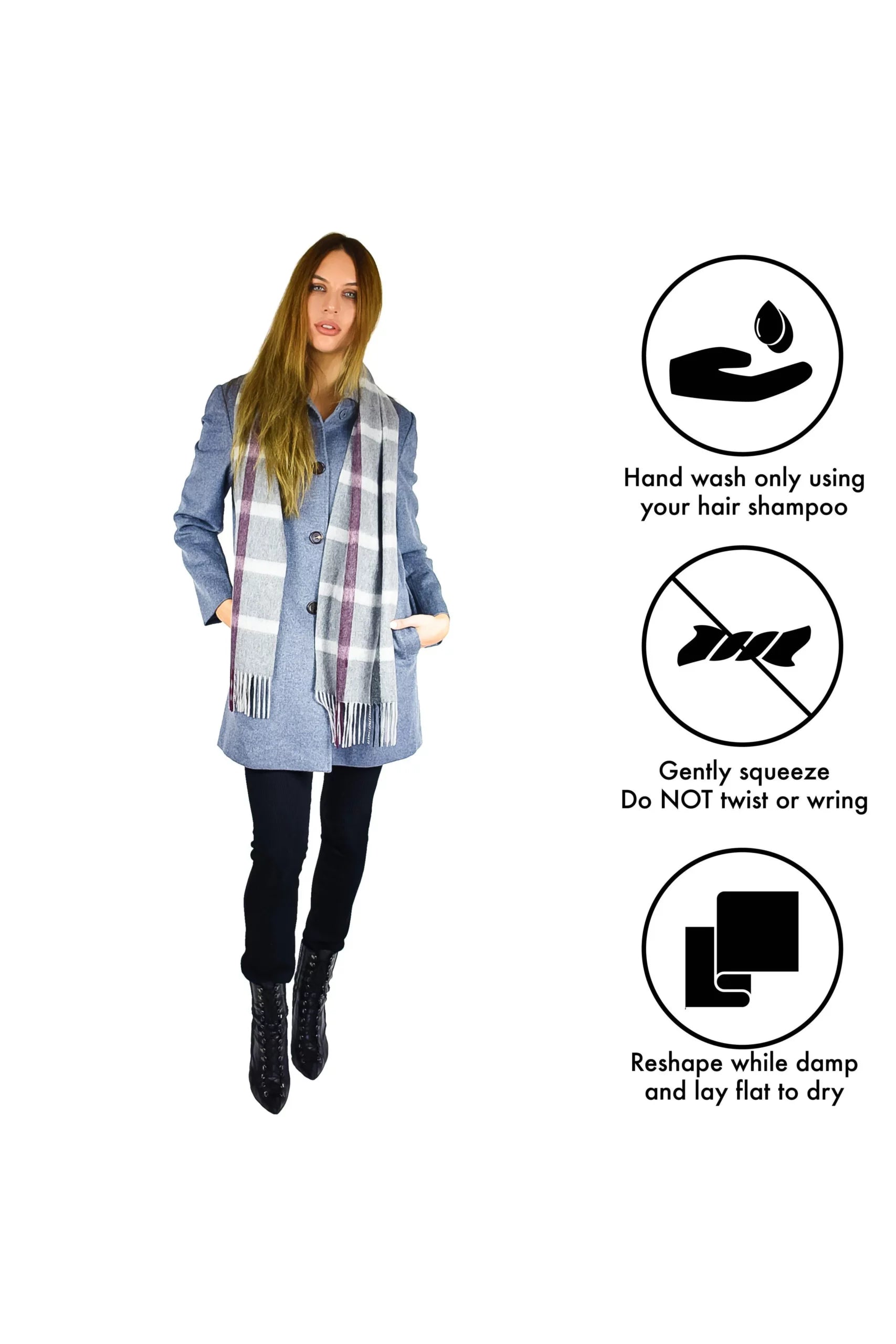 Pure Cashmere Unisex Checks Scarf - Infographic 2 (1et4CTAdxvv1tvlQo9Qw_075M0nj8Wp_V)