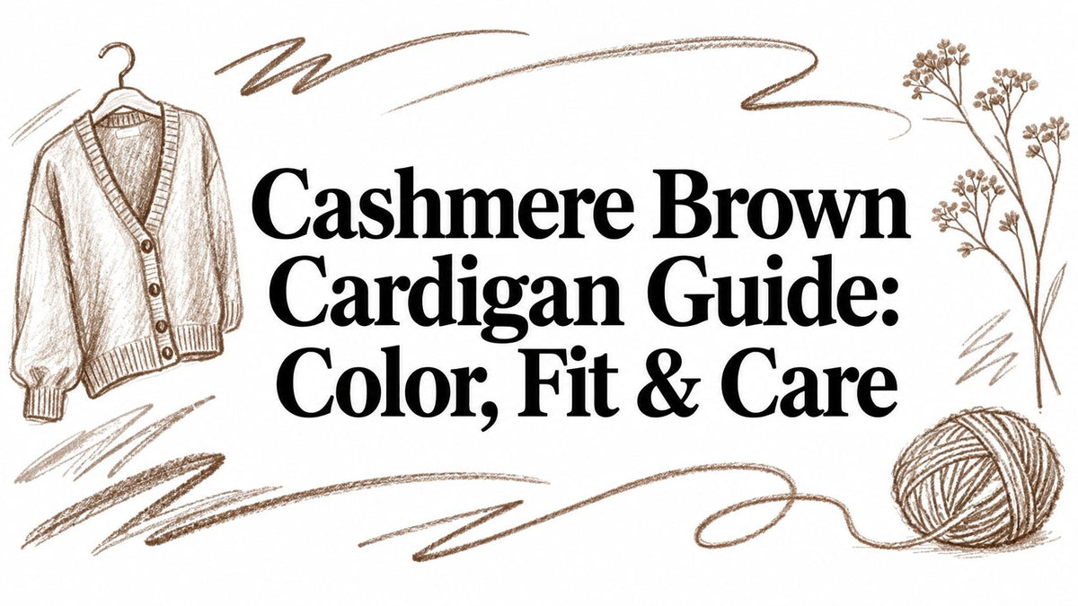 Cashmere Brown Cardigan Guide: Color, Fit & Care
