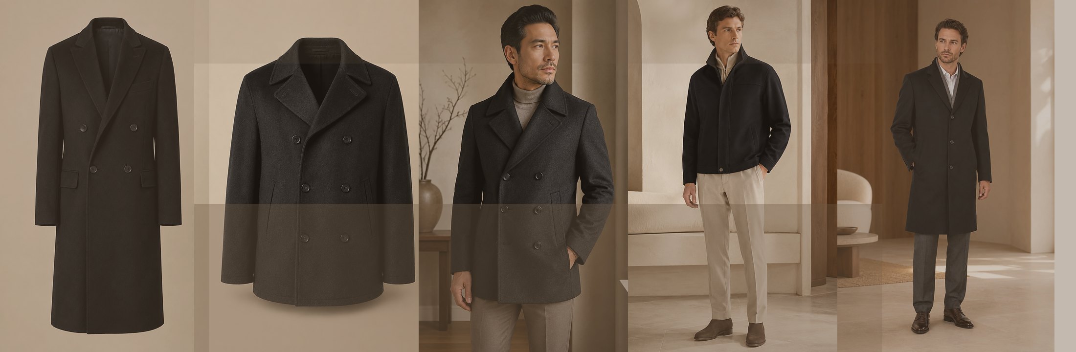 Men's Cashmere Coats collection banner