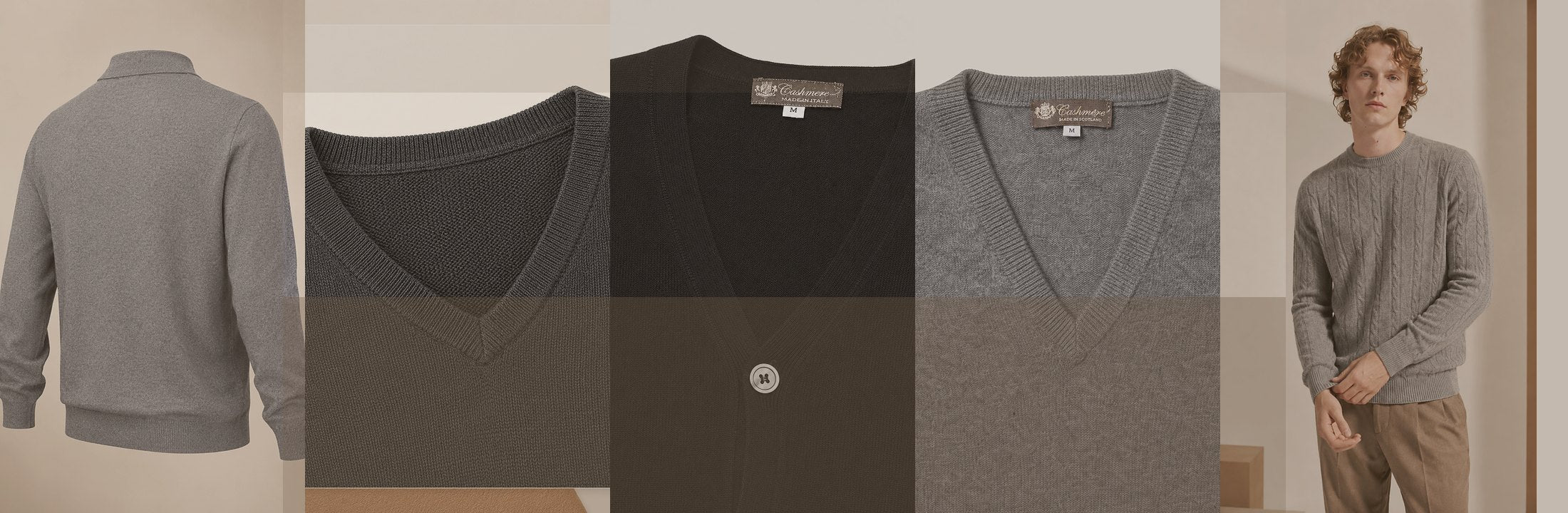 Men's Cashmere Sweaters collection banner