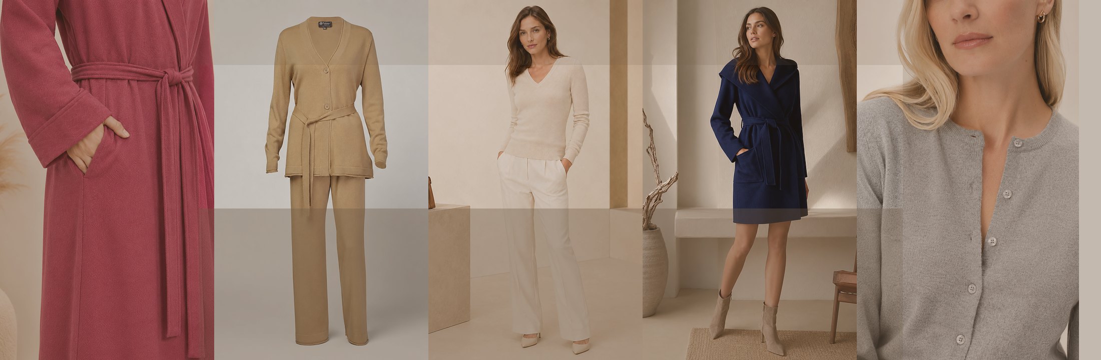 Women's Cashmere Clothing collection banner