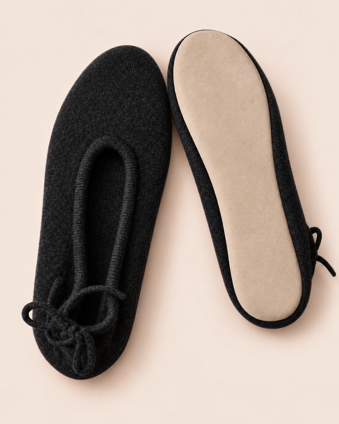 Pure Cashmere Closed Slippers
