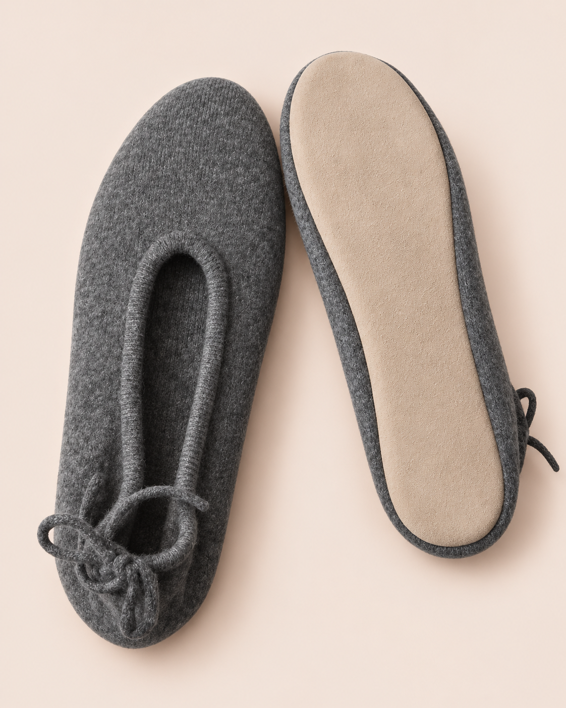 Pure Cashmere Closed Slippers