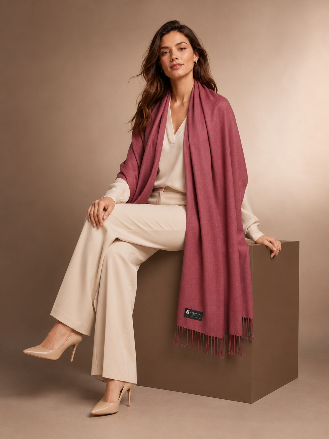 Pashmina and Silk Shawl
