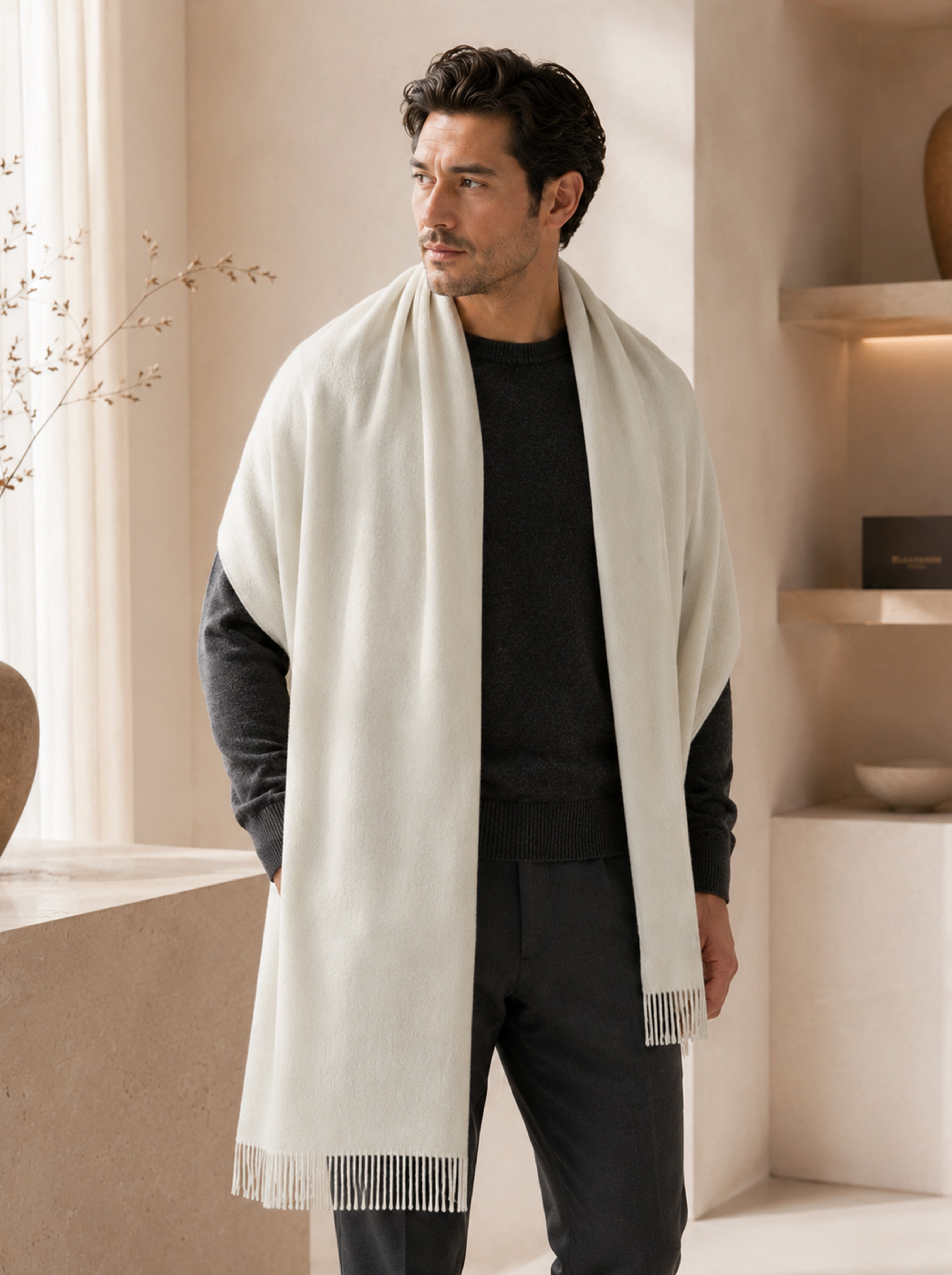 Pure Cashmere Throw (28" x 69")