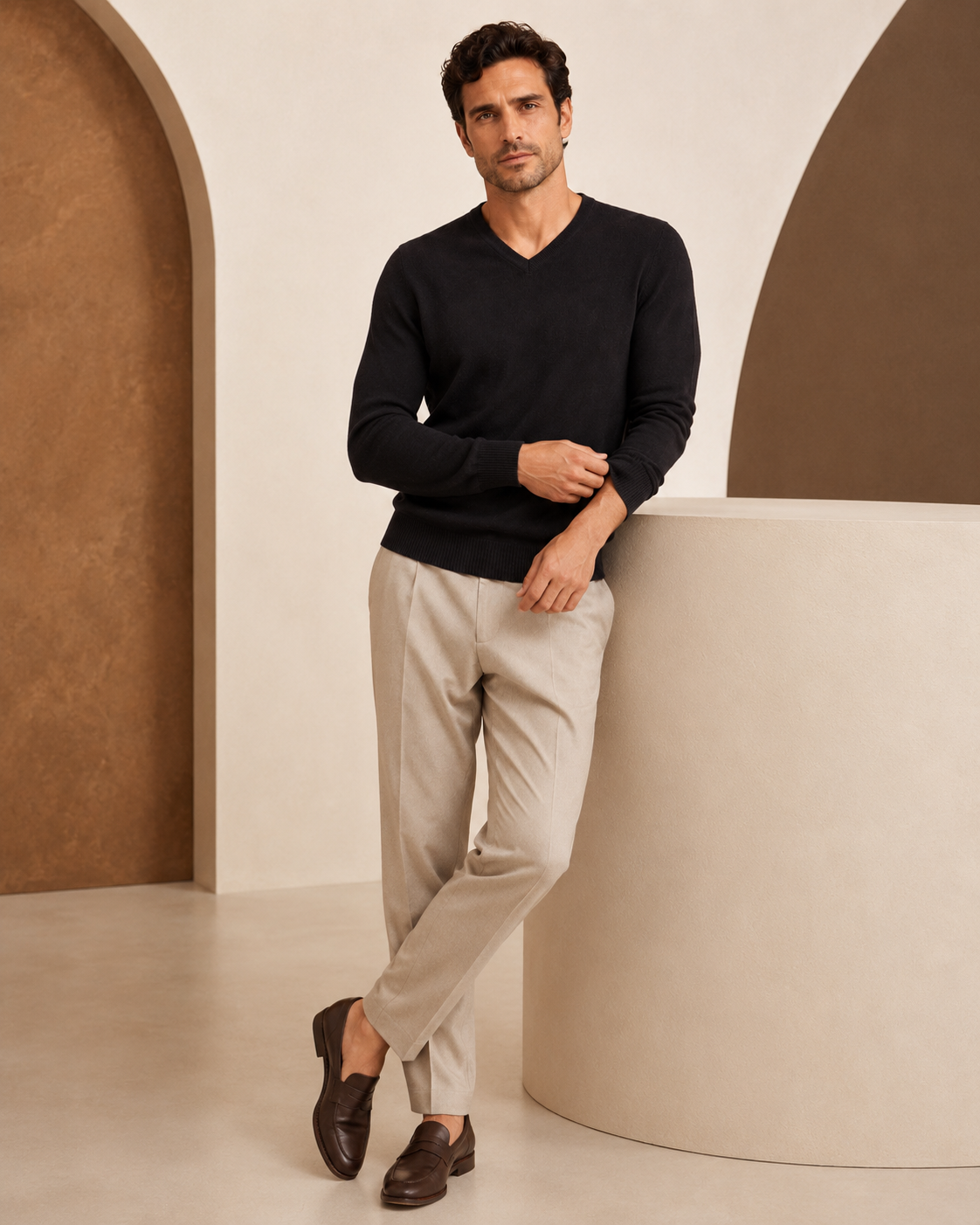 Men's V-Neck Cashmere Sweater