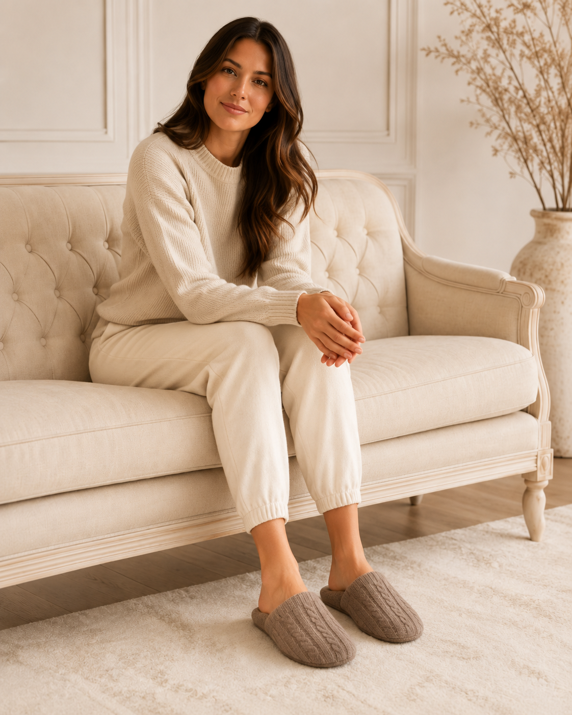 Pure Cashmere Slippers