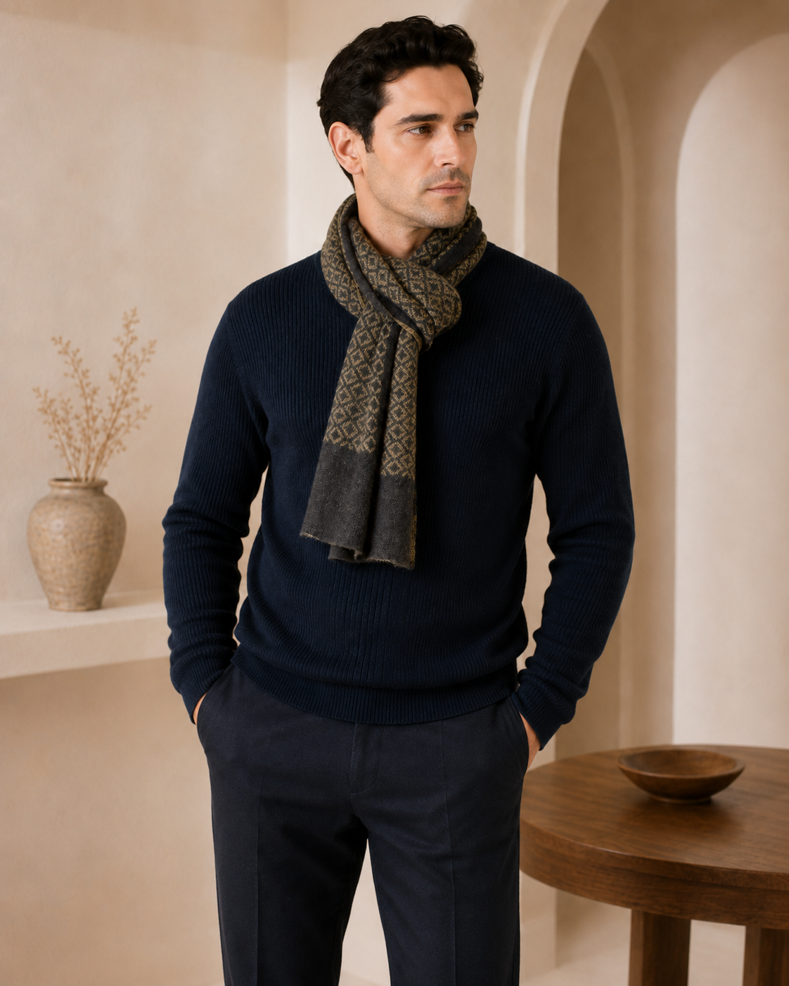 Pure Cashmere Diamond Scarf